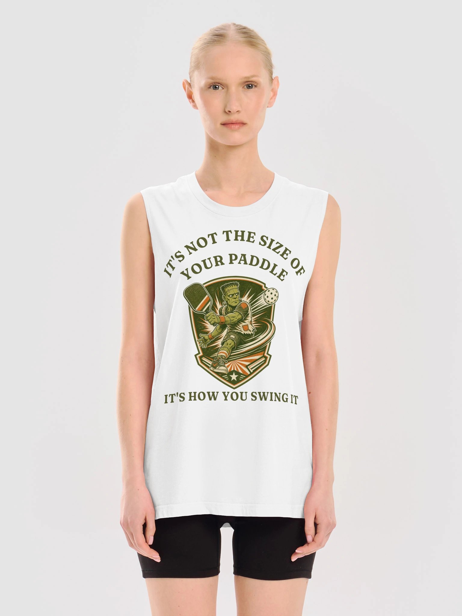 Its Not the Size of Your Paddle Pickleball Tank Top Funny Player Gift product image (1)