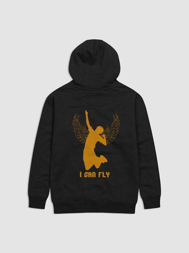 Hinata 'I Can Fly' Black Hoodie- Back product image (1)