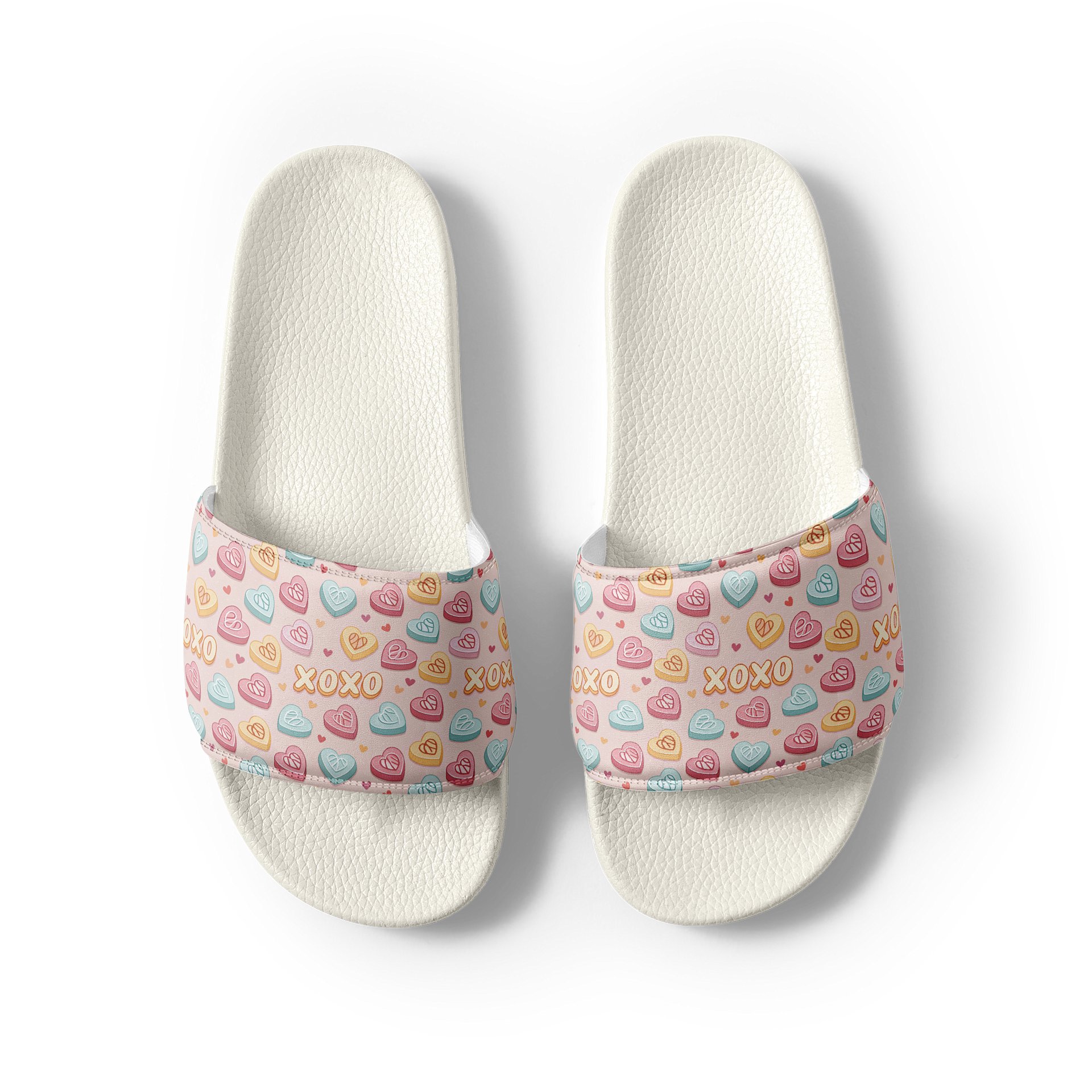 XOXO Heart Pattern Women's Slides product image (4)