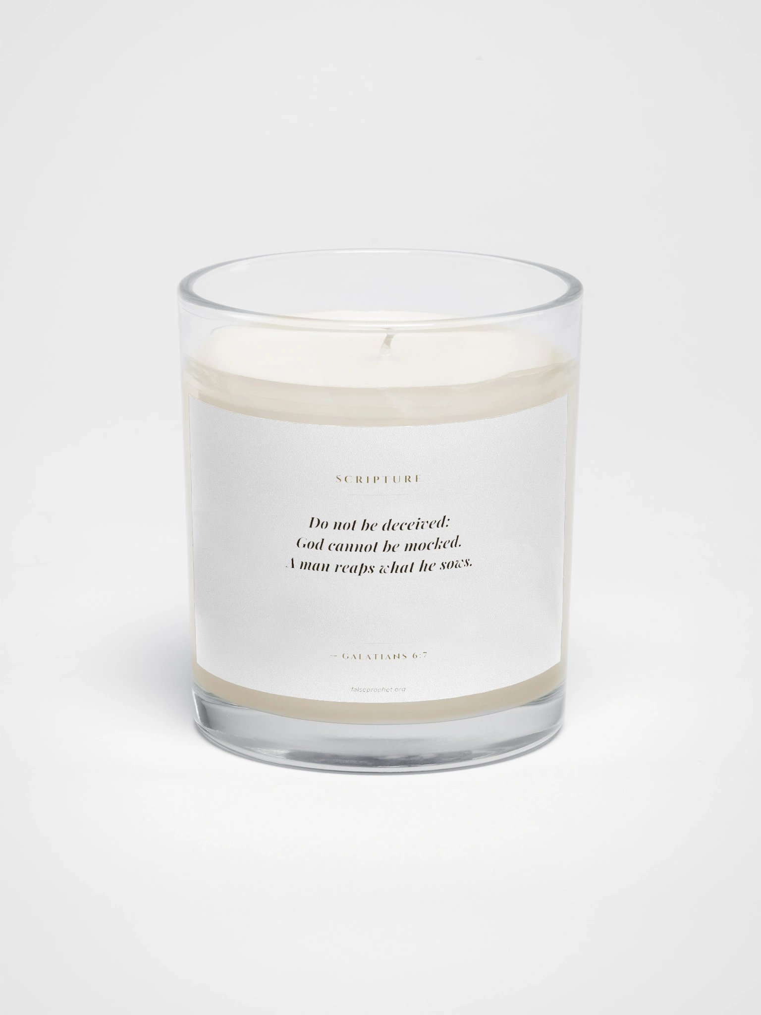 Galatians 6:7/Do Not Be Deceived Candle product image (1)