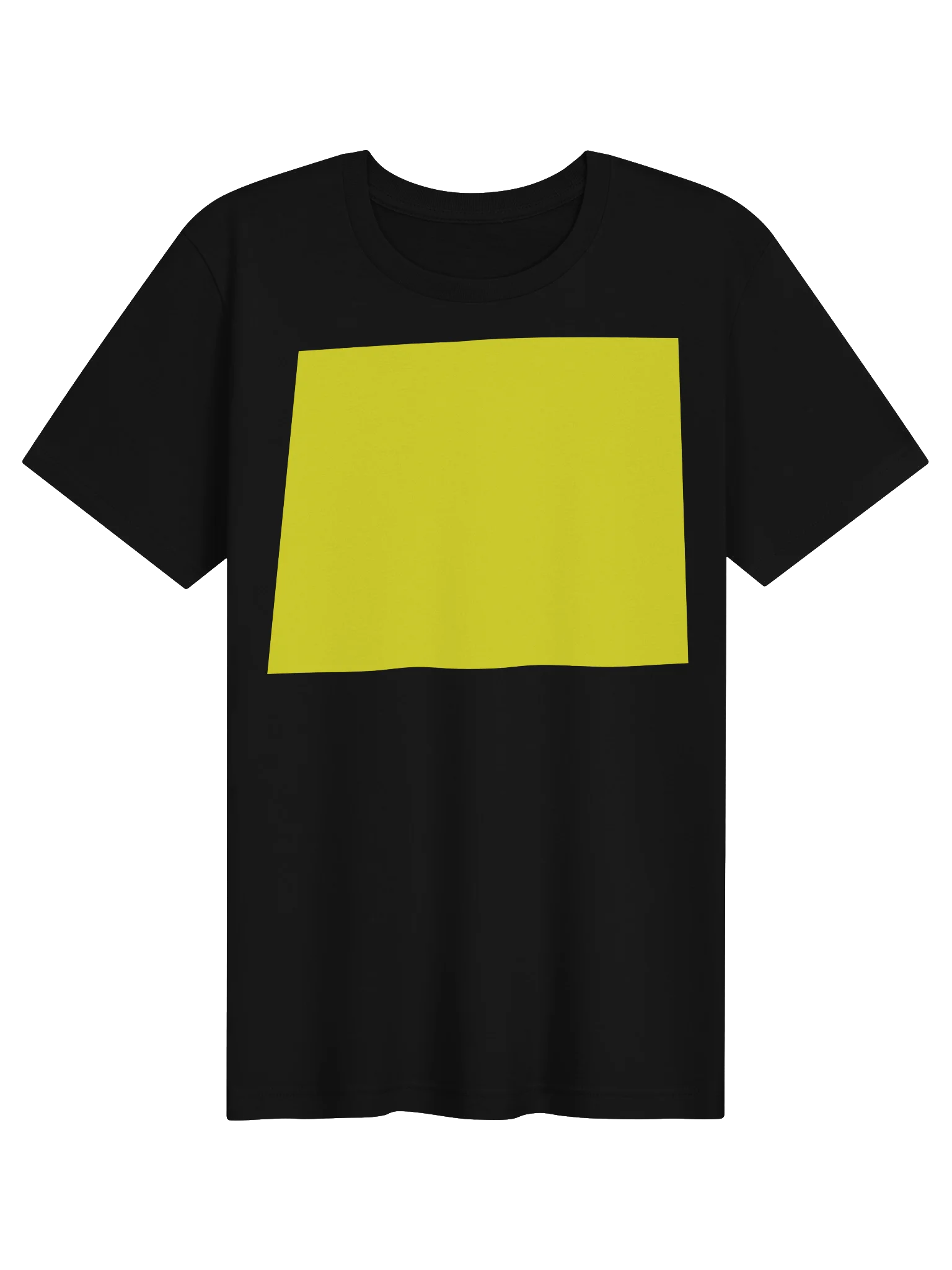Yellow word t-shirt product image (1)