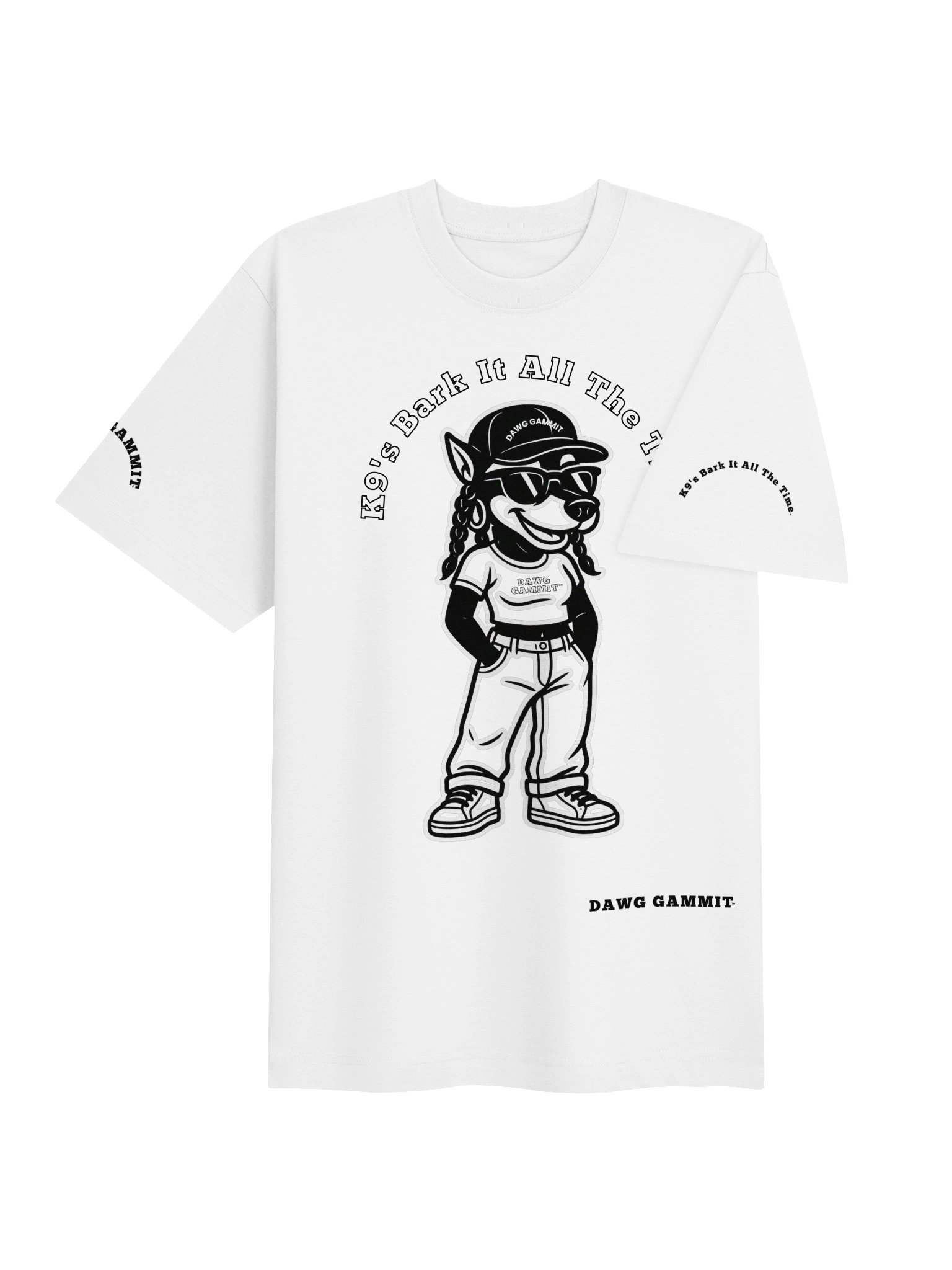 DAWG GAMMIT Female Doberman Dawg Heavy T-shirt product image (4)