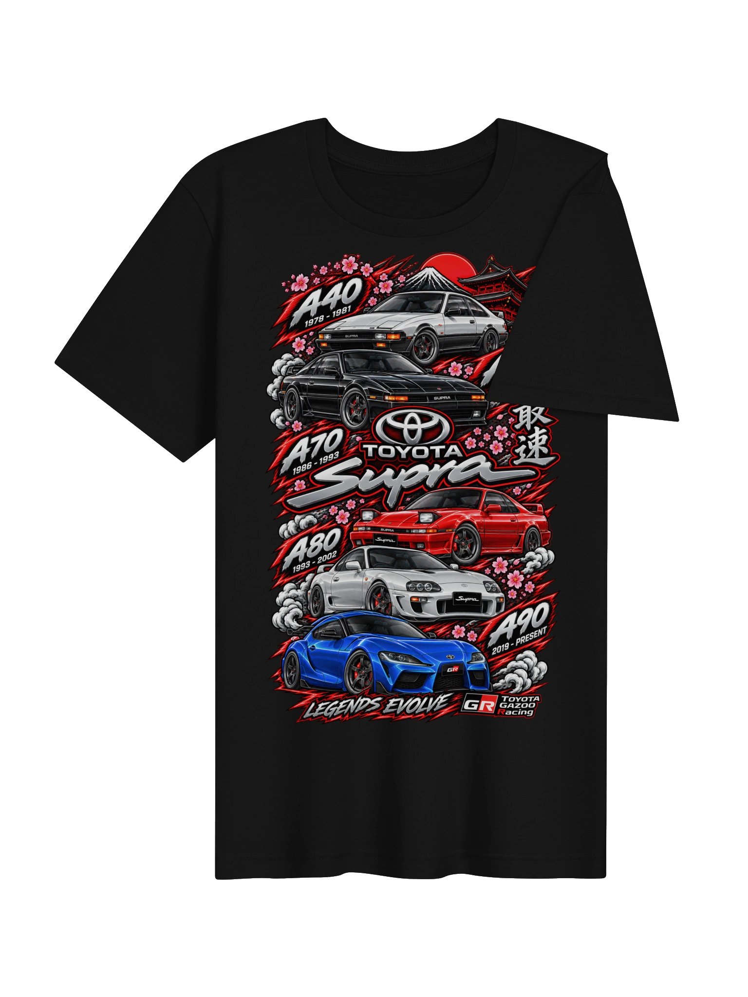 Toyota Supra Generations Tribute Tee product image (5)