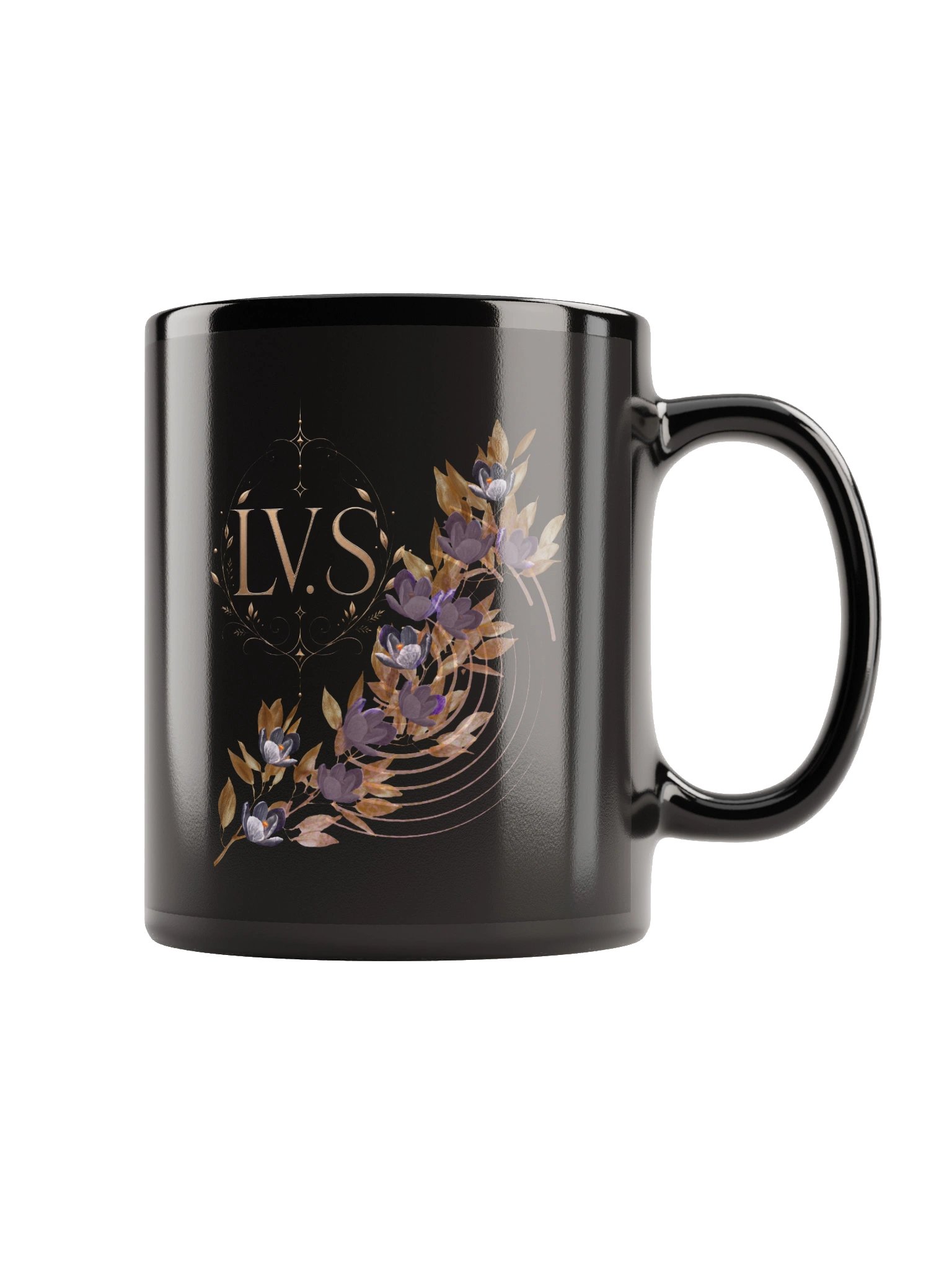 LV. S - black glossy mug product image (3)