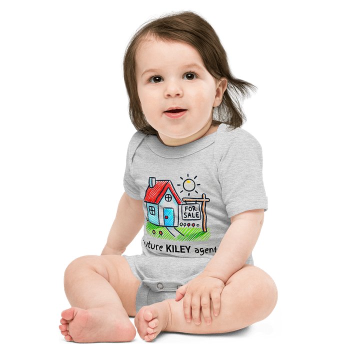 Gray Future Agent Baby Onesie product image (1)