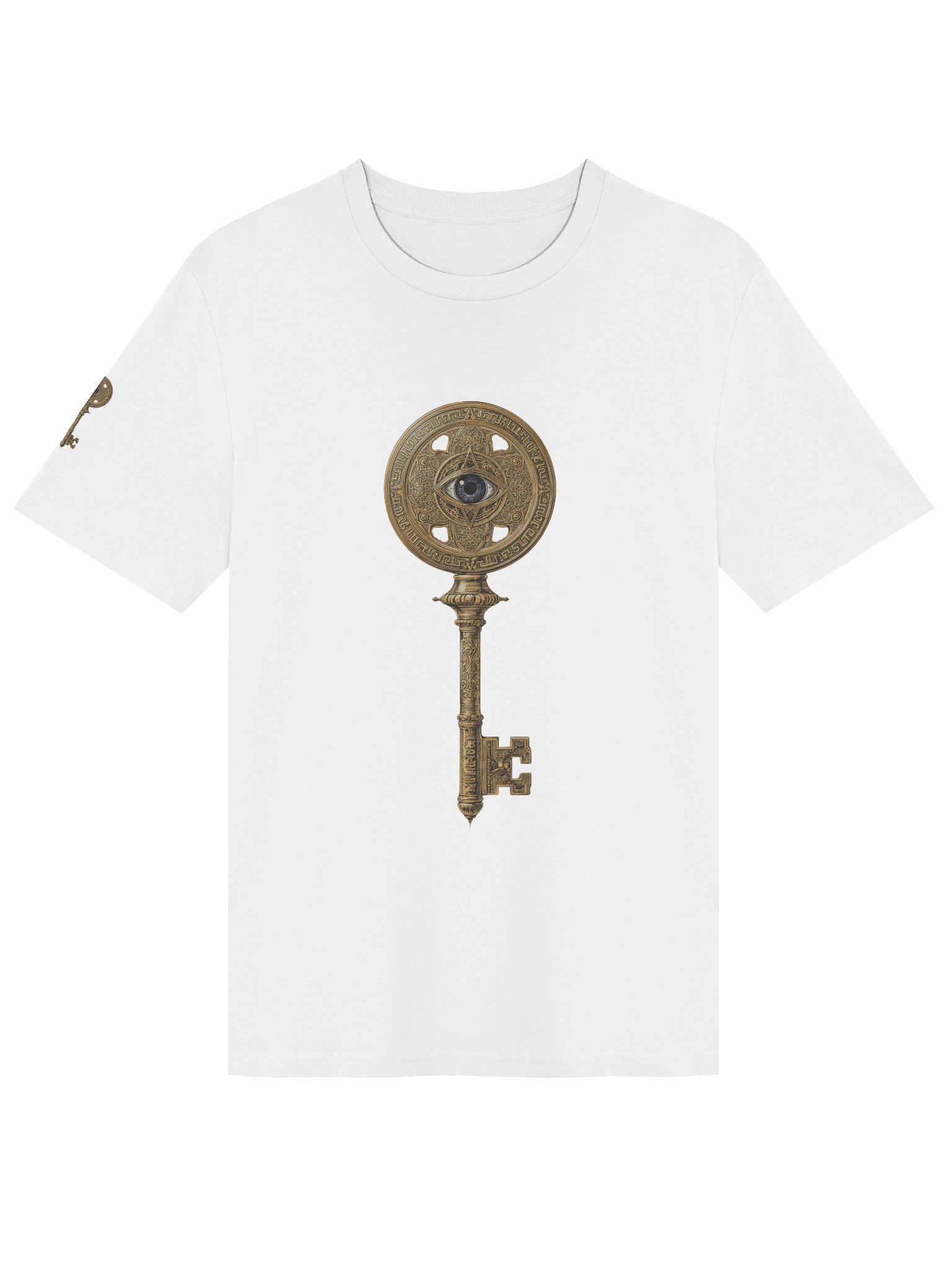 The Gatekeeper’s Key – White Sigil Edition (Front + Right Shoulder Print) product image (1)