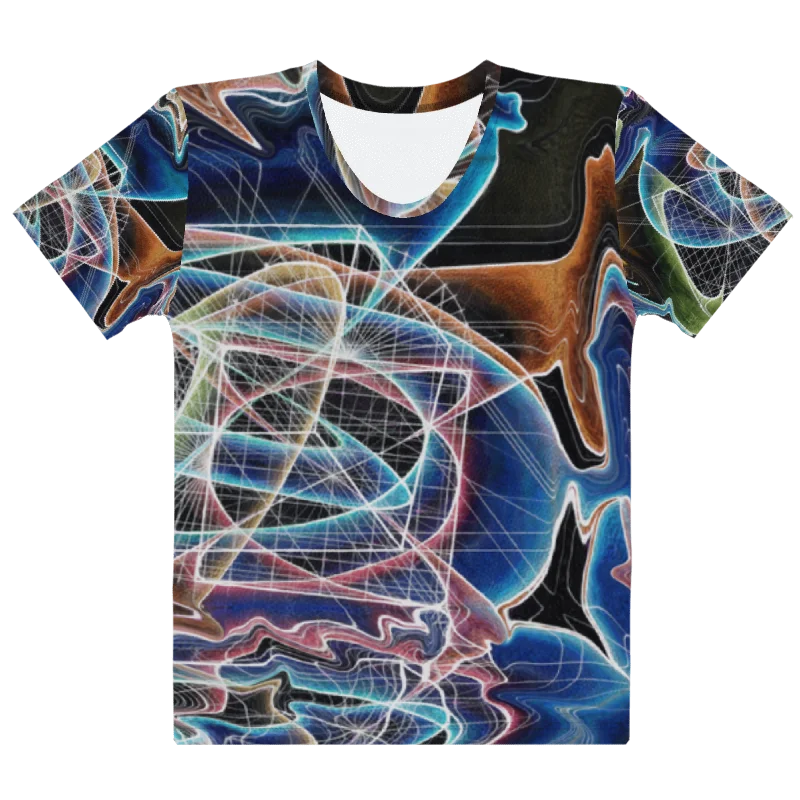 Translucent Heart - Geometric Negative Art Women's Crew Neck T-Shirt product image (3)