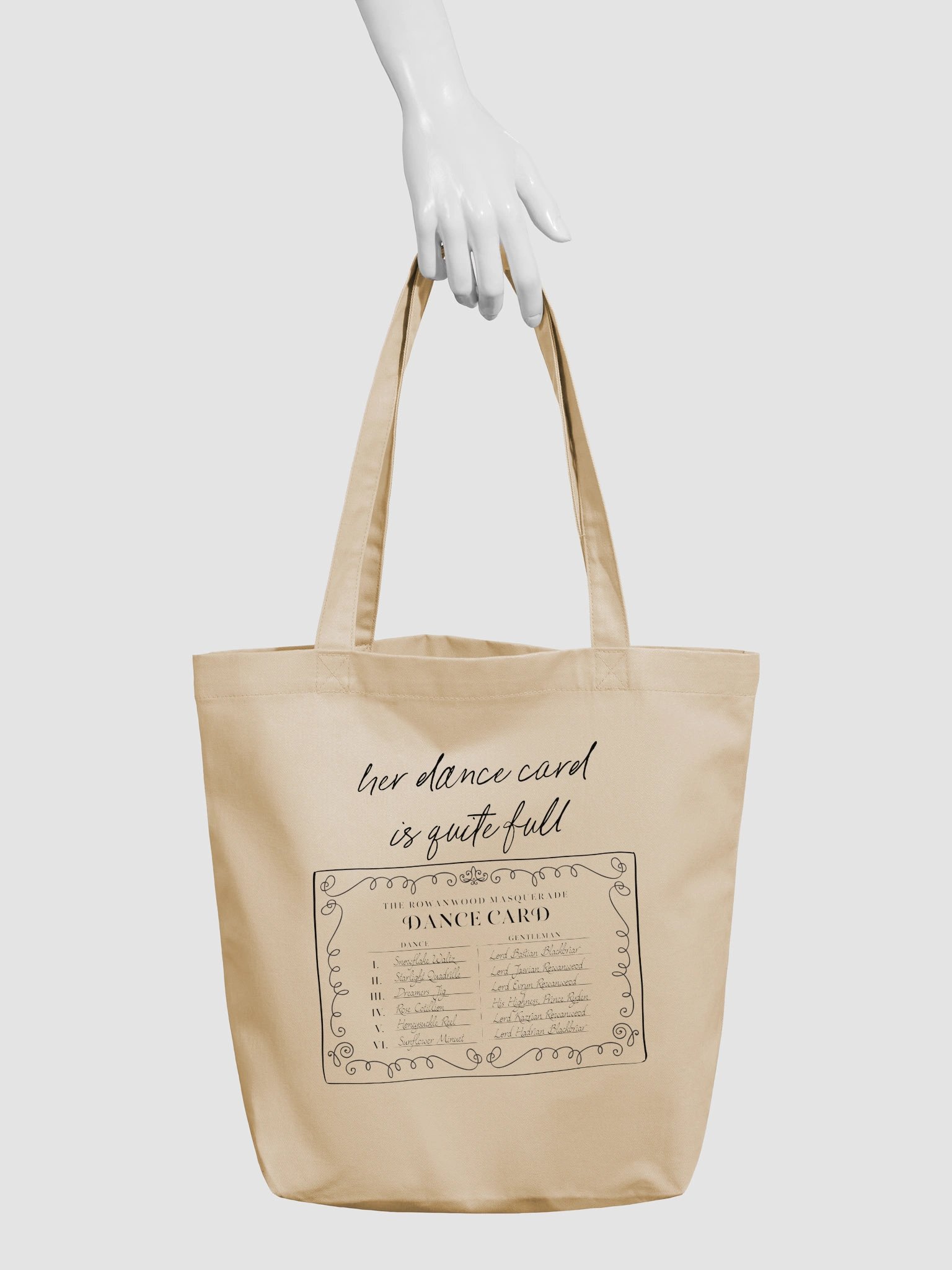 Dance Card Econscious Tote Bag | 16″ × 14 ½″ product image (3)