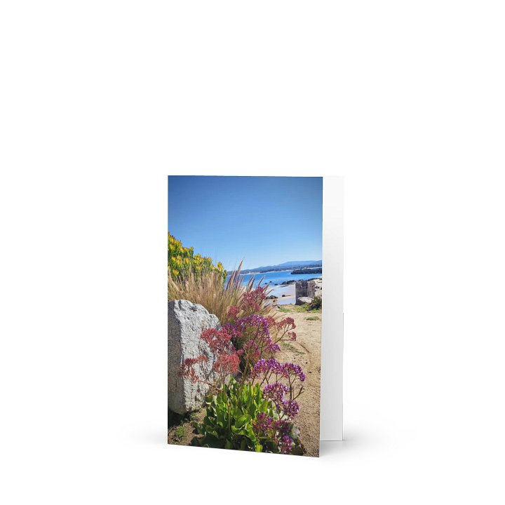 Purple Flowers by the Coast Greeting Card product image (1)