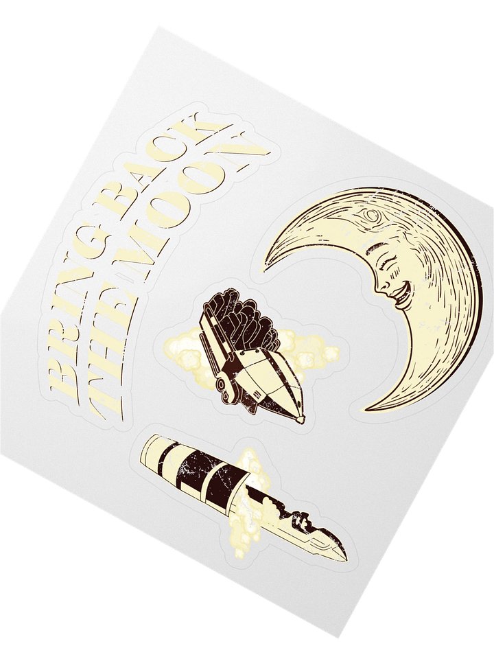 The Moon Kiss Cut Stickers product image (2)