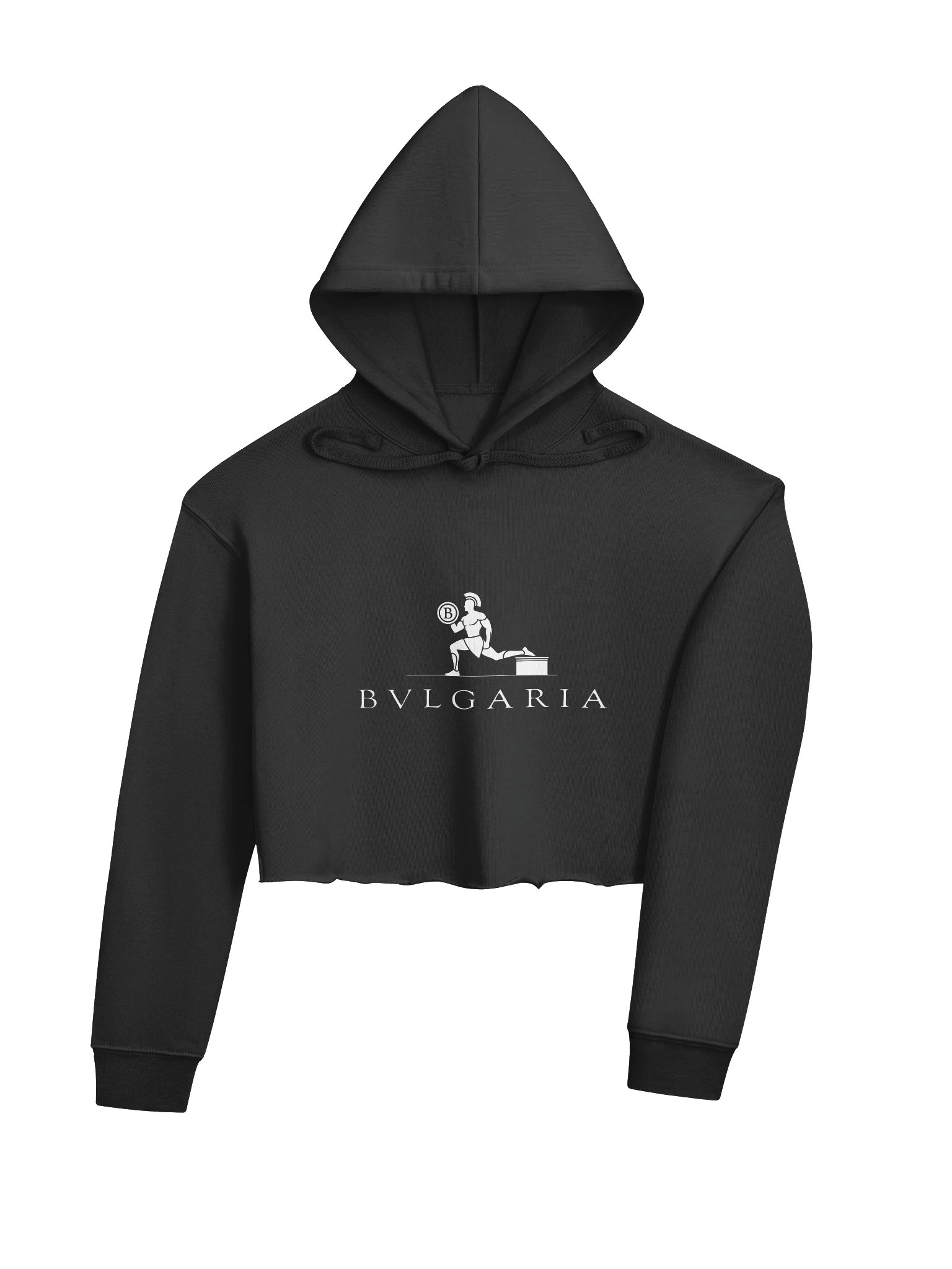 BVLGARIA Fleece Crop Hoodie product image (4)