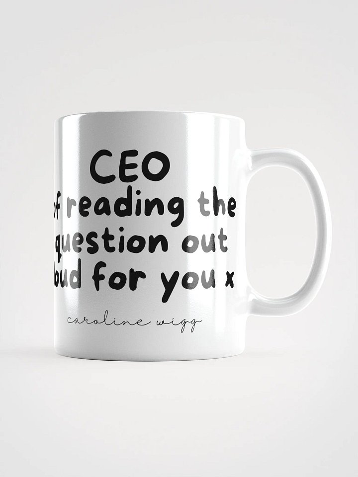 Reading The Question Aloud Mug - White product image (1)