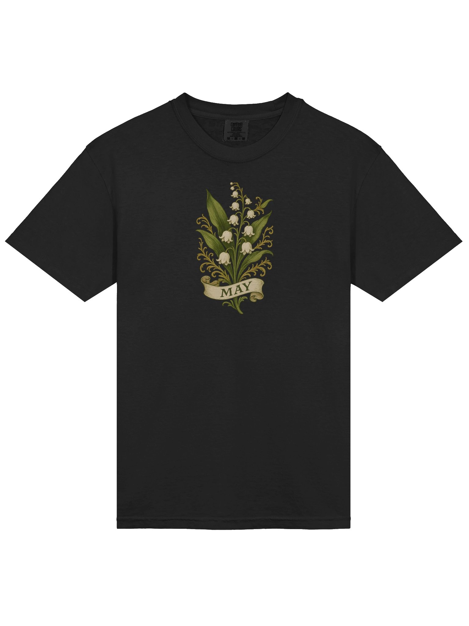 May Birth Flower Shirt – Lily of the Valley T-Shirt for Women | Vintage Botanical Floral Graphic Tee | May Birthday Gift product image (2)