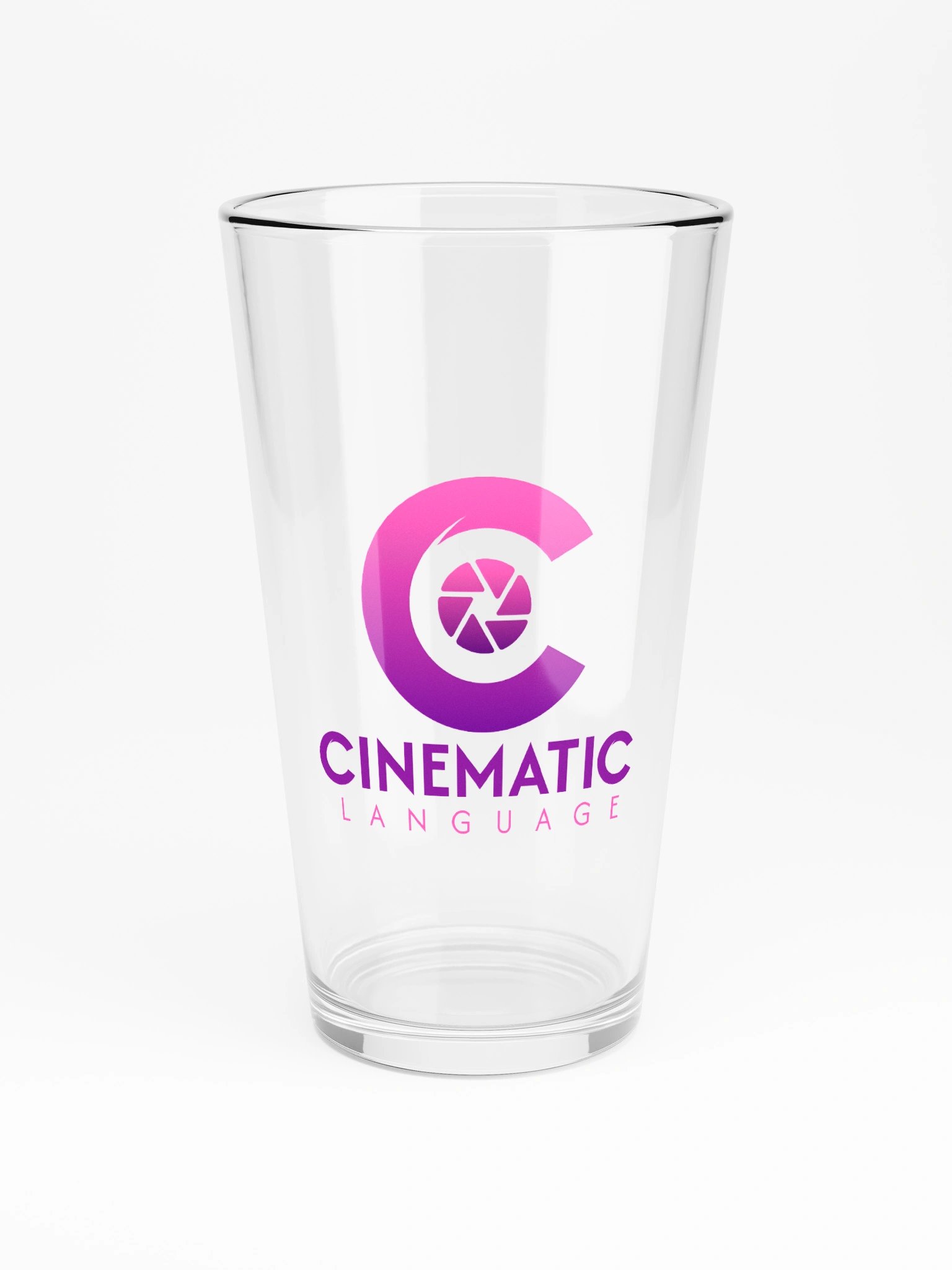 Cinematic Language Shaker Pint Glass product image (3)