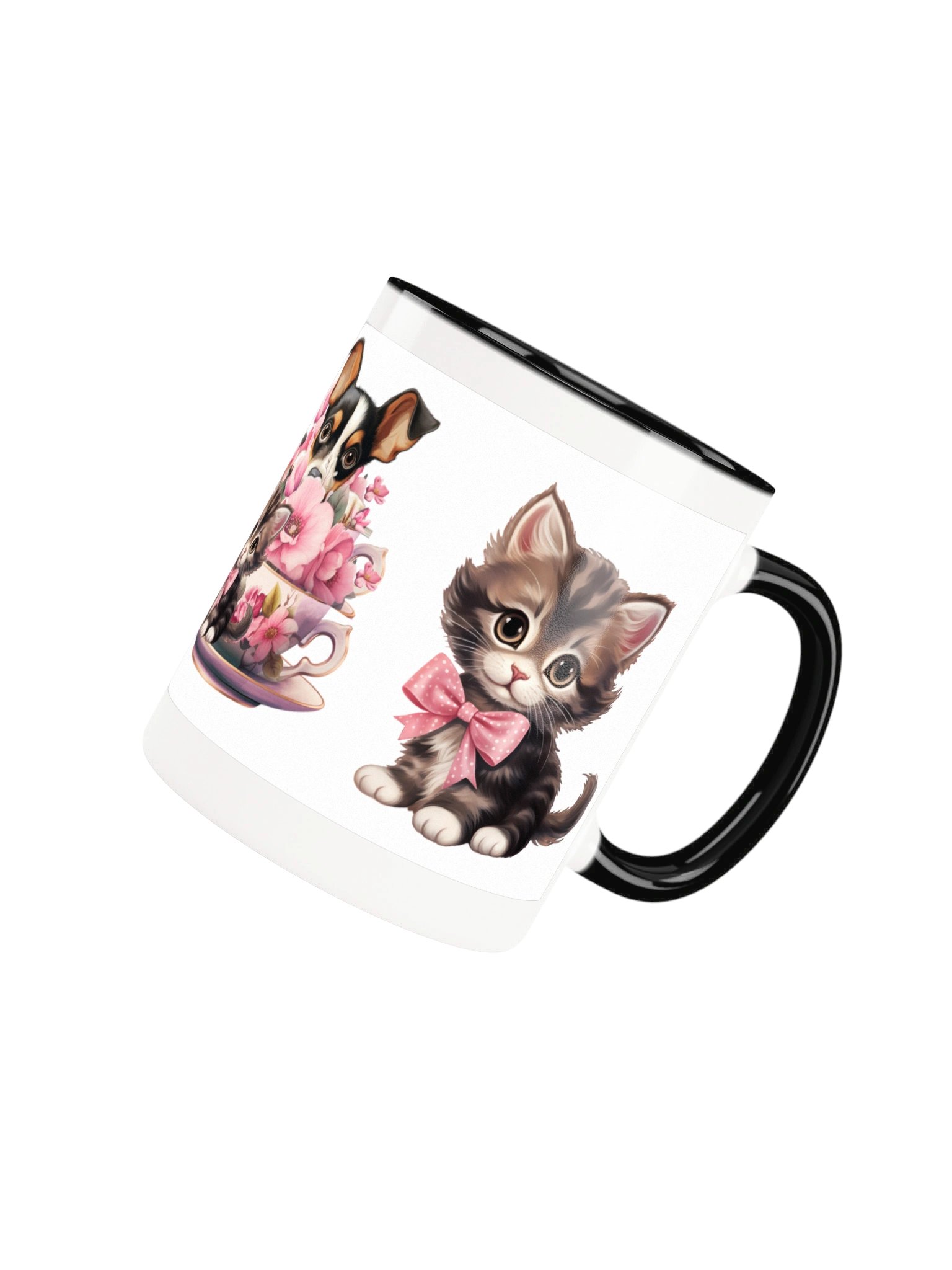Cute Kitten Mug with Pink Bow product image (25)