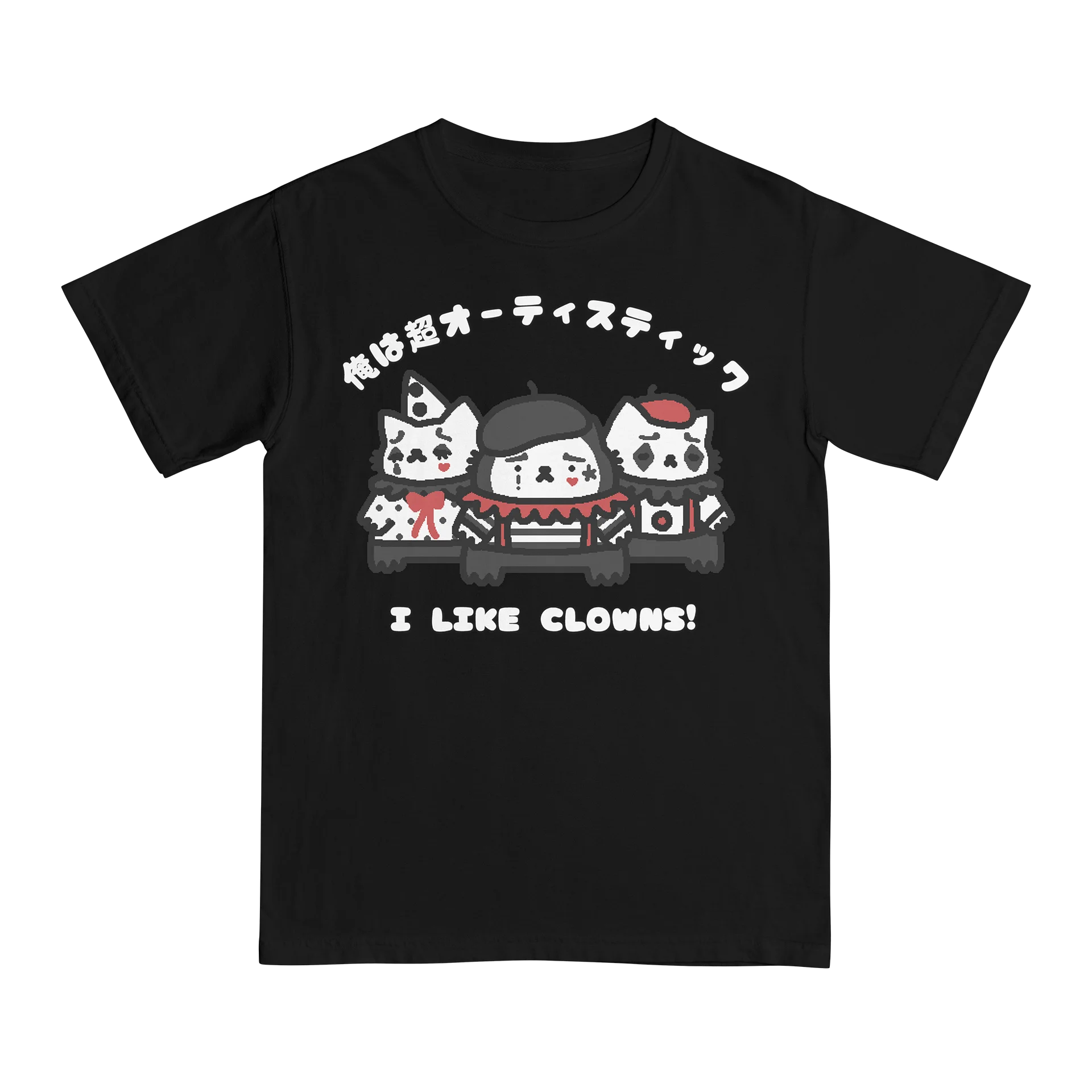 I LIKE CLOWNS tee (mime edition) product image (1)