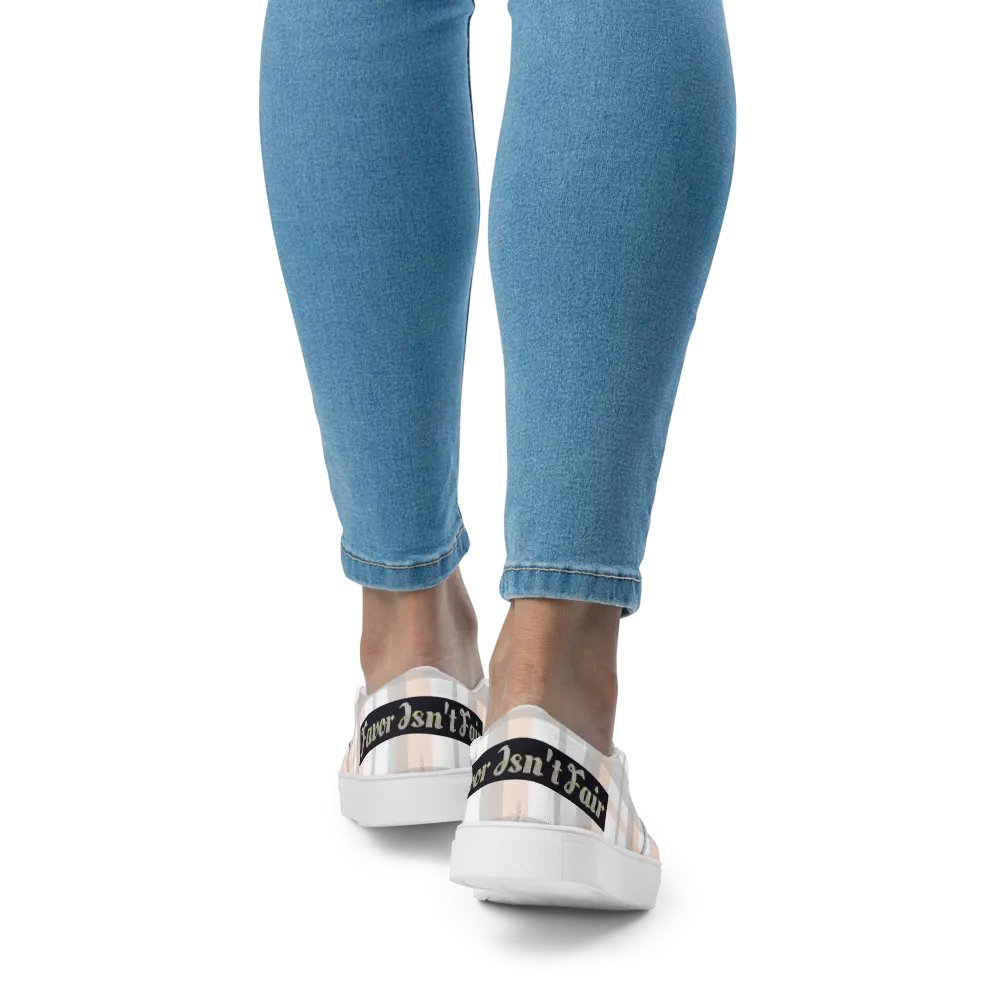 BBG Pink Plaid Women's Slip On V2 product image (4)