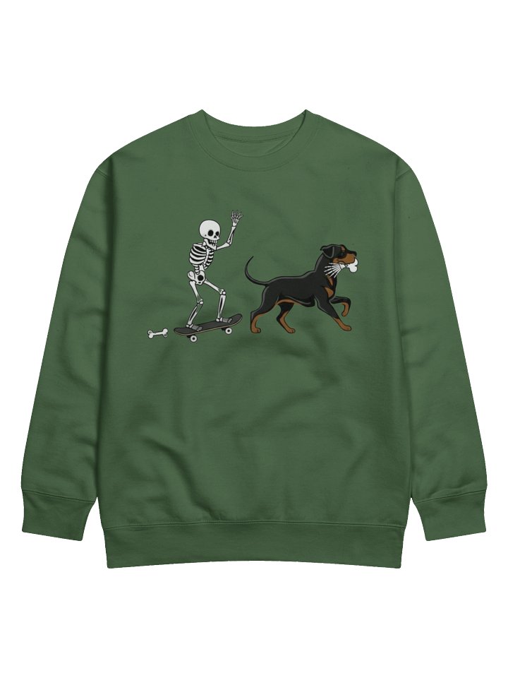 Skater Skeleton and a Rottweiler Sweatshirt product image (4)