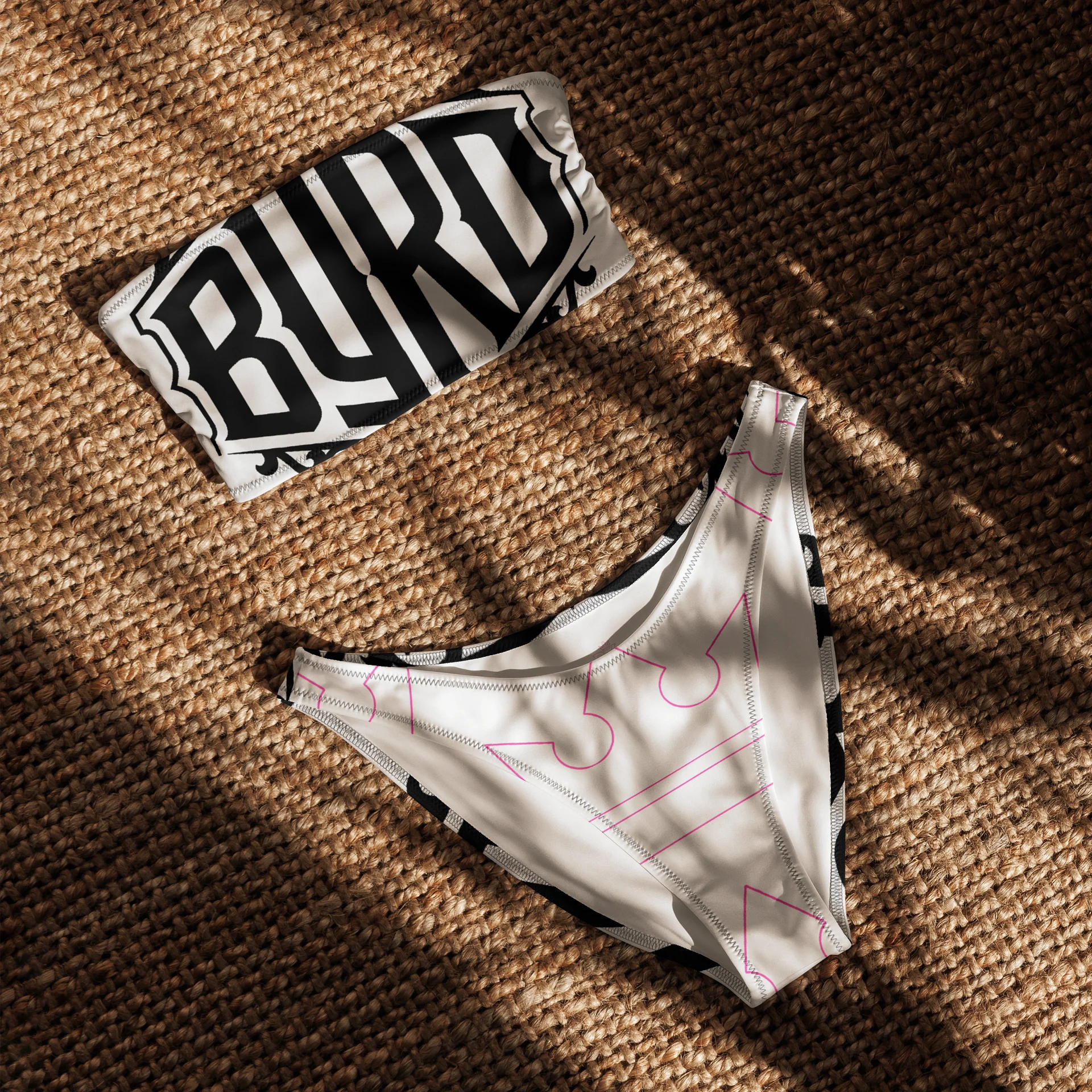 ByRd Royal Bikini in Pink, Black & White product image (8)