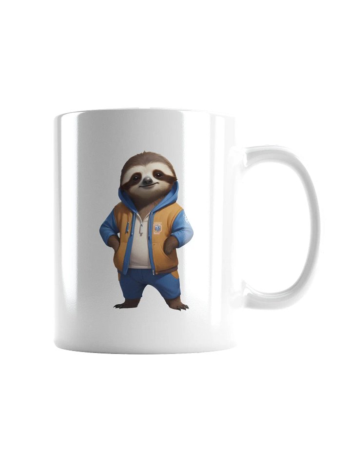 Cute Cartoon Sloth White Mug product image (2)