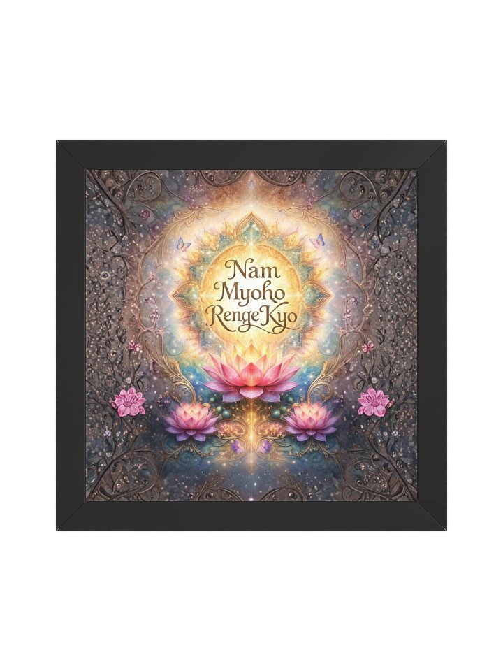 Nam Myoho Renge Kyo Lotus Framed Wall Art product image (7)