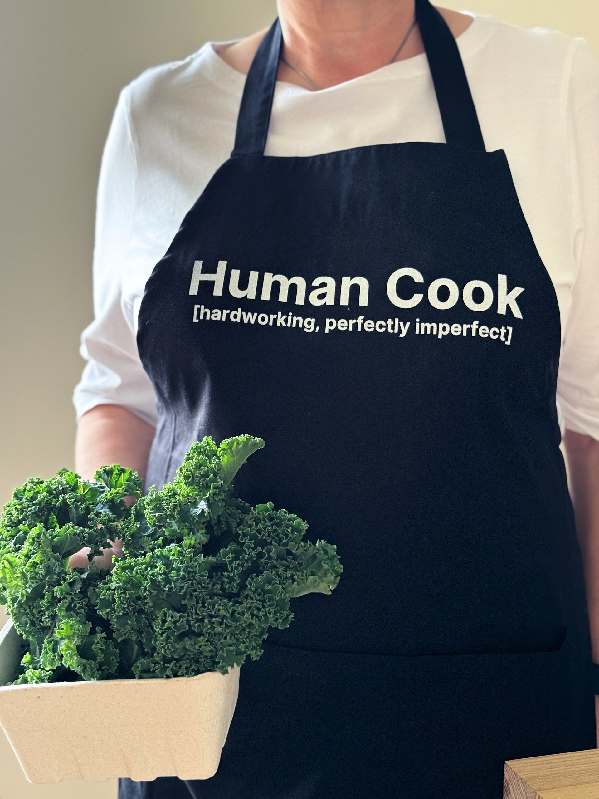 Imperfect Human Cook Apron (Organic Cotton) product image (3)