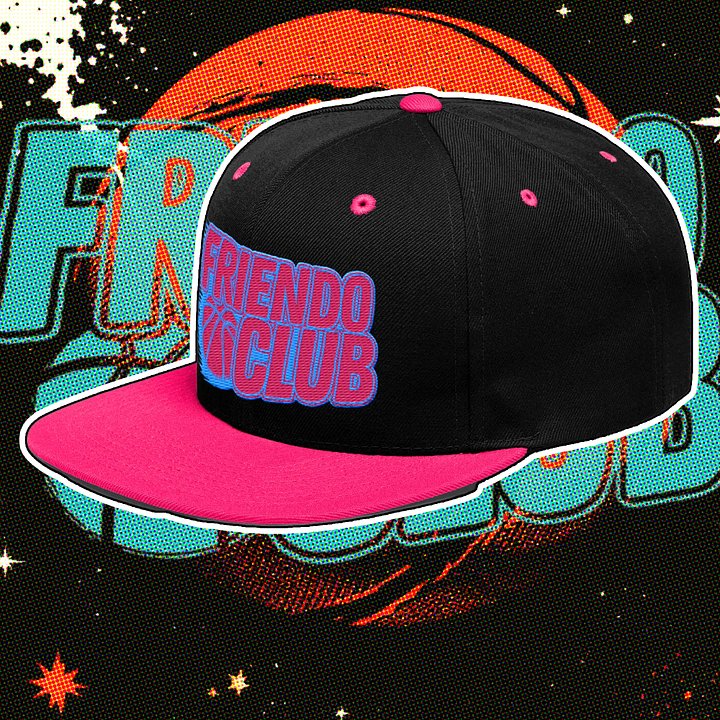Friendo Hoops Hat PINK product image (2)