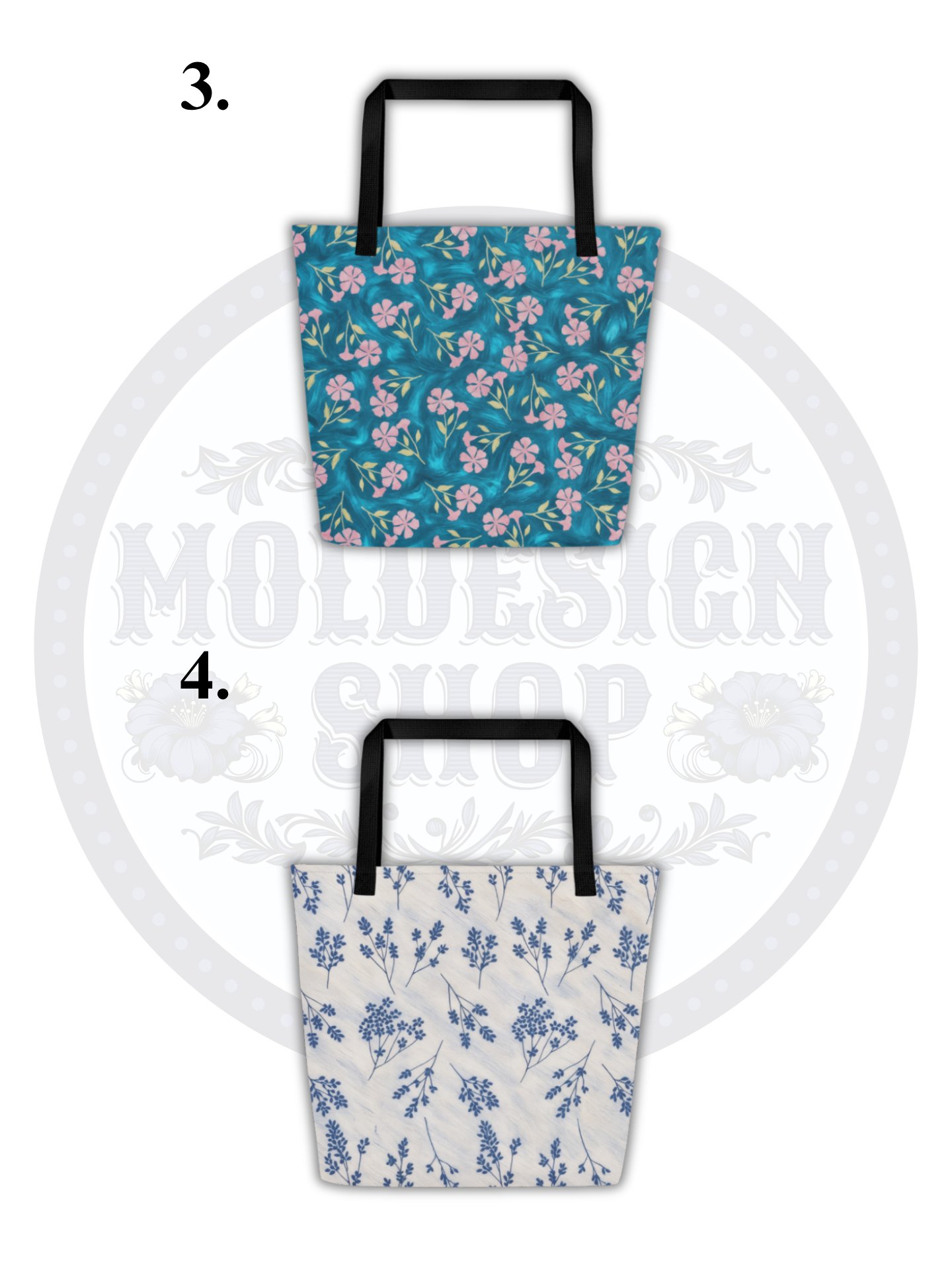 LUKAS 💙 / LARGE TOTE BAG WITH POCKET & ALL-OVER PRINT product image (8)