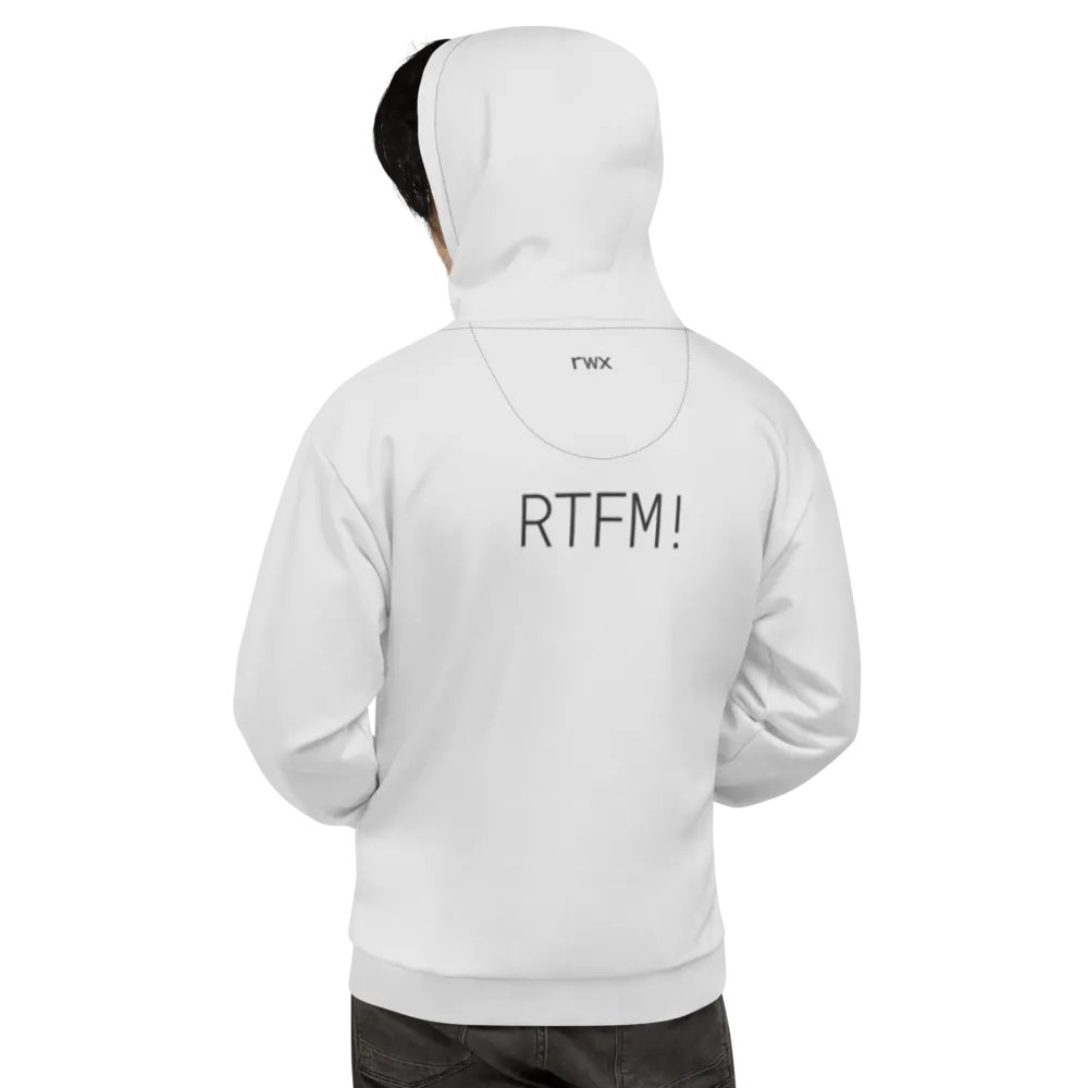 need help? RTFM! hoodie (light grayscale mode) product image (7)