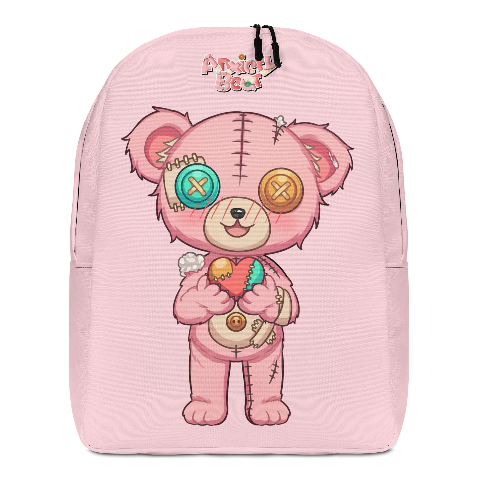 Anxiety Bear Heart Backpack product image (1)