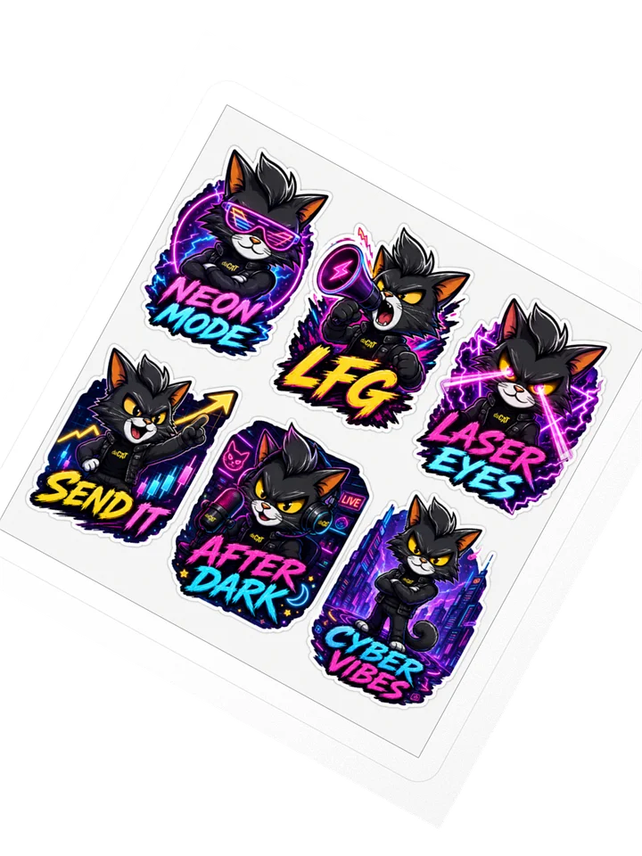 daCAT Neon After Dark Sticker Pack product image (5)