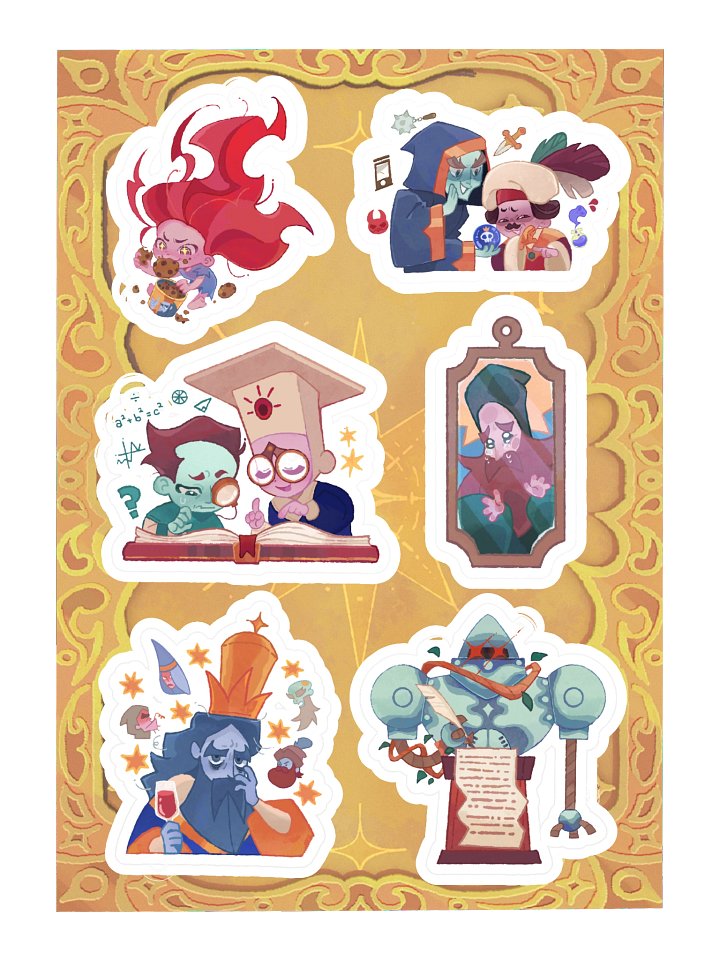 The King and the Golem Sticker Sheet product image (1)