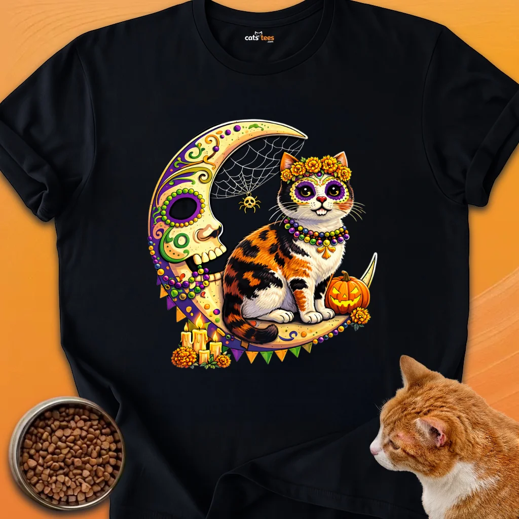 Mardi Gras/Halloween Moon Cat product image (1)