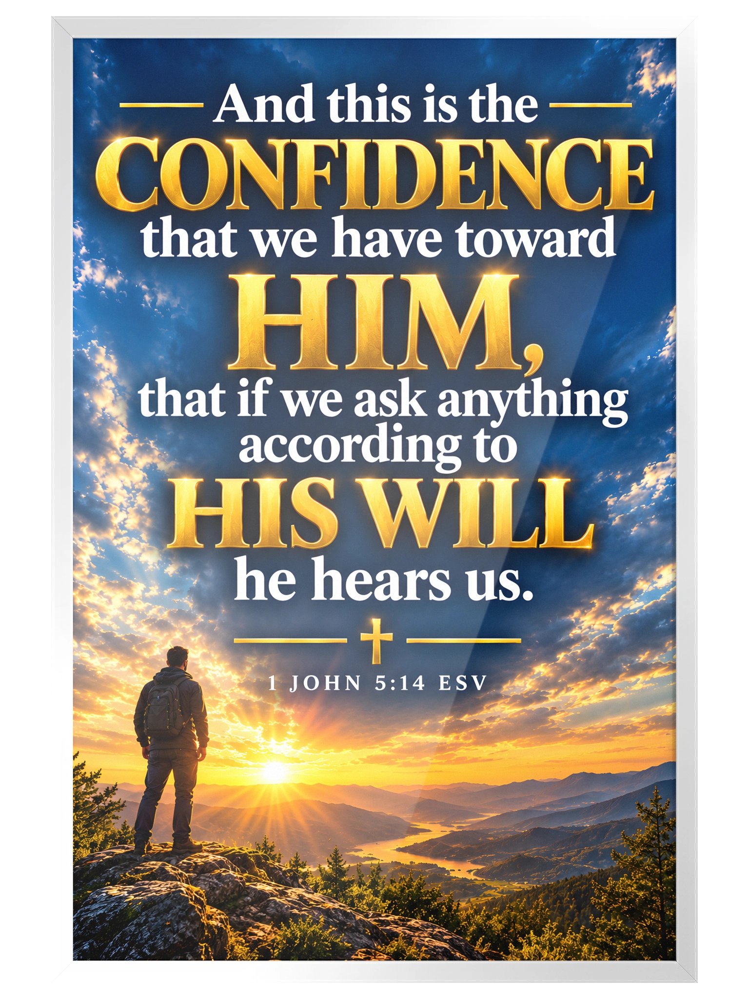 1 John Chapter 5:14 Poster product image (8)
