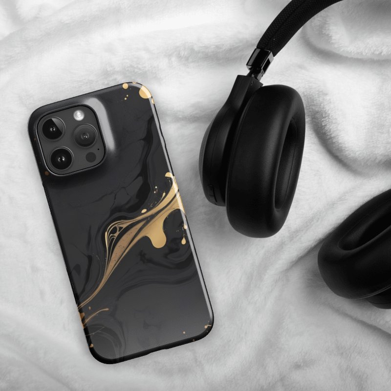 Snap Case for iPhone – Mystic Gold Flow product image (48)