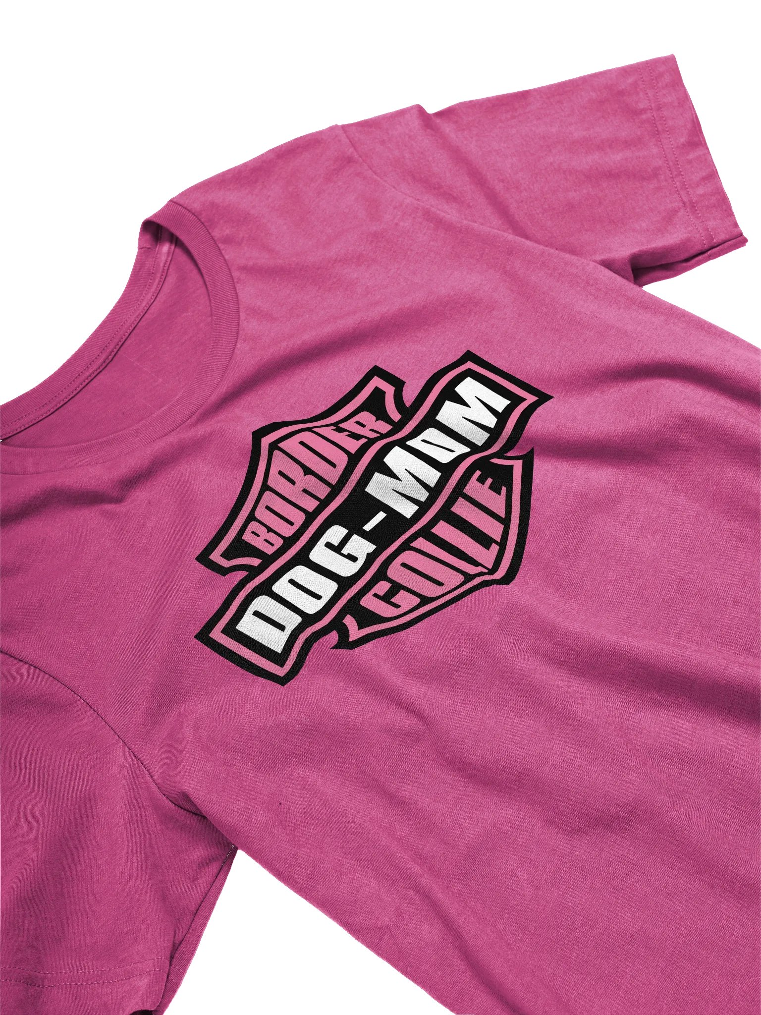 Pink Border Collie Dog Mom T-Shirt product image (2)