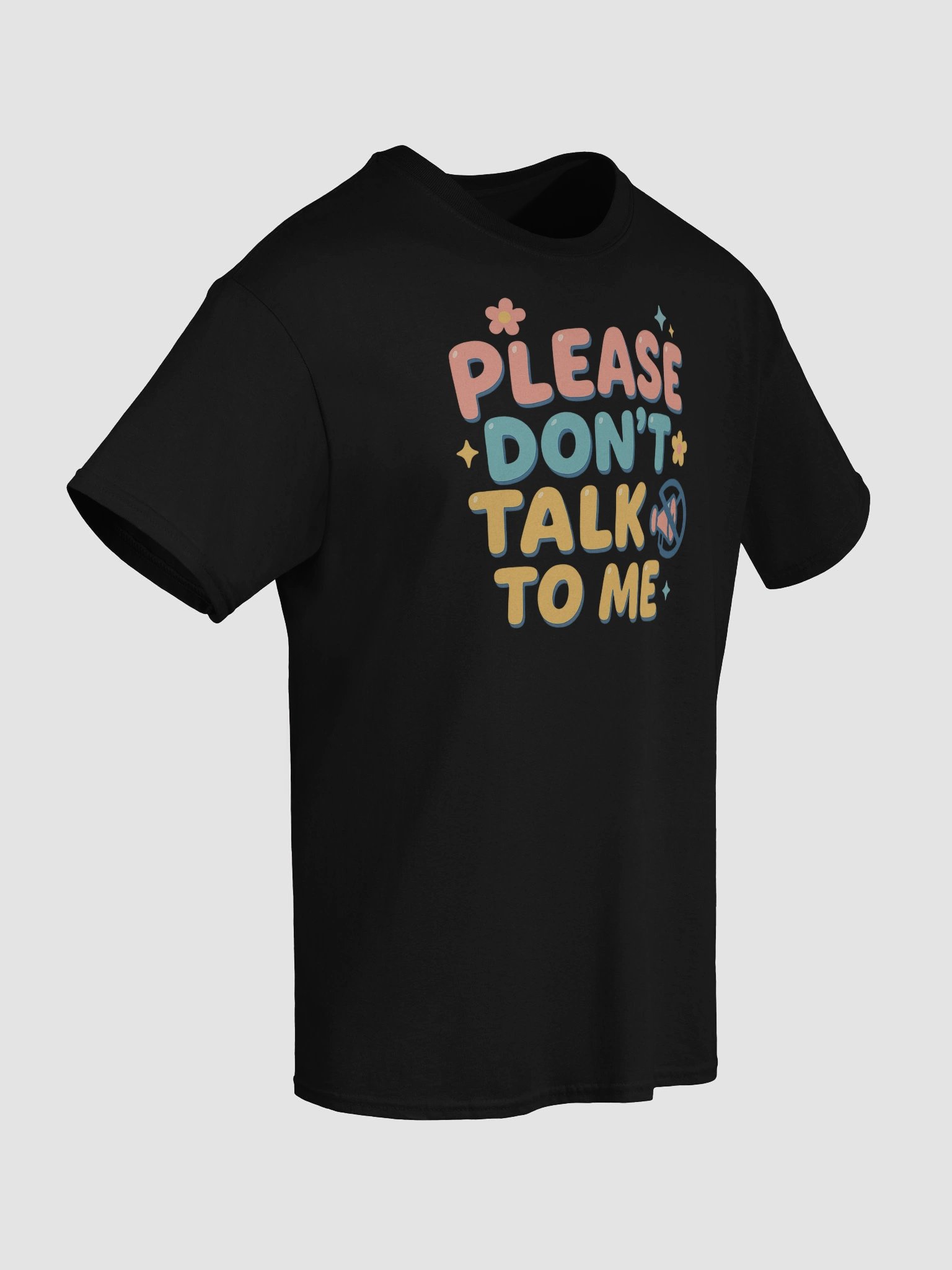 Anti-Social But Adorable – “Please Don’t Talk to Me” Tee product image (8)