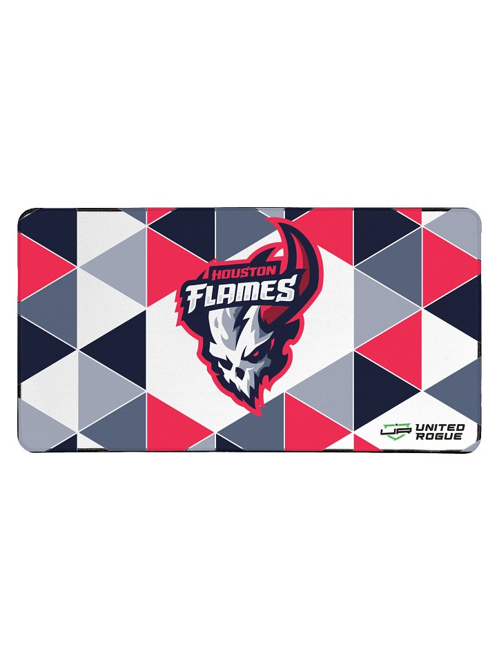 Houston Flames Geometric Desk Mat product image (1)