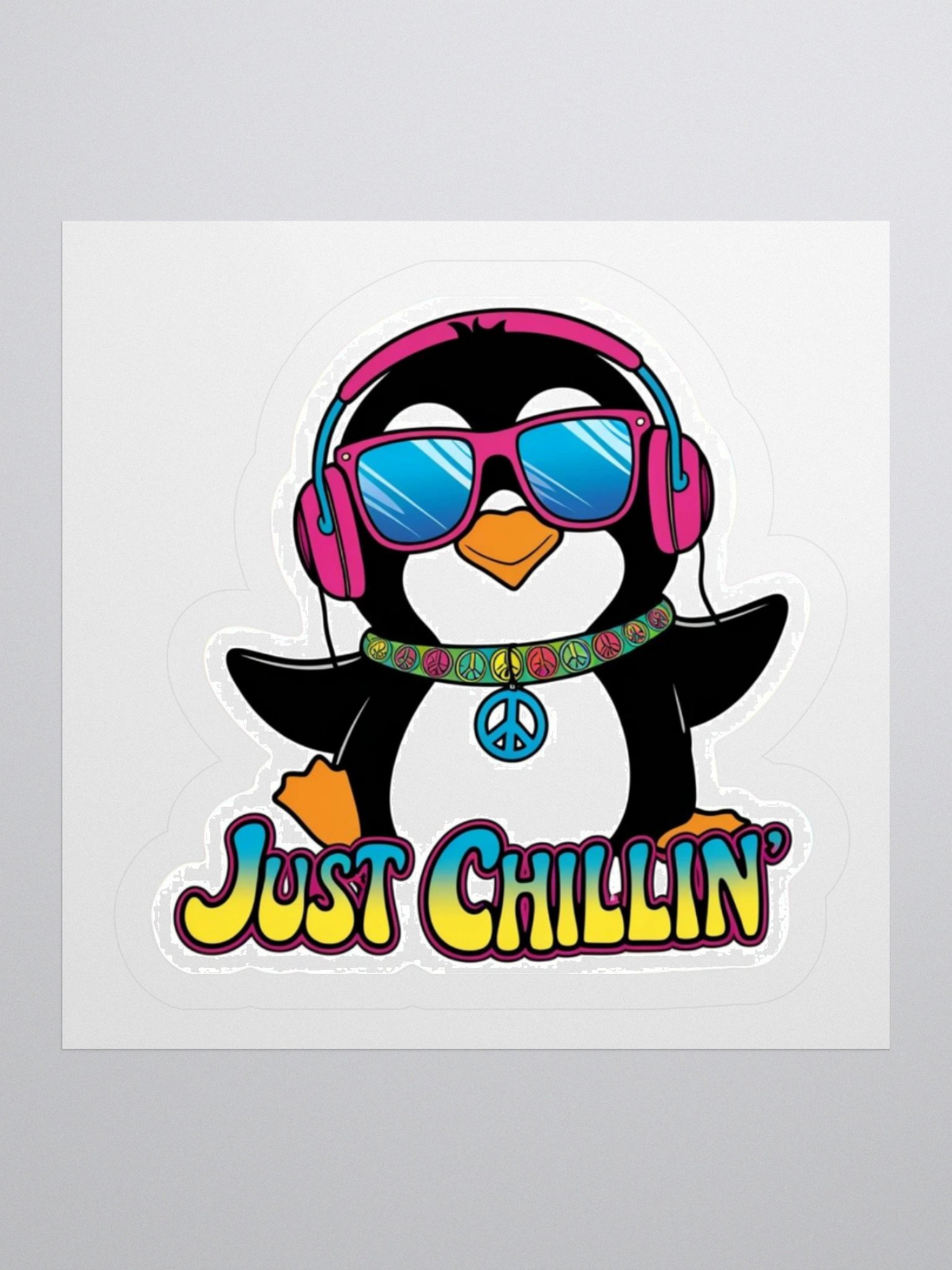 Just Chilin' Penguin Kiss Cut Stickers product image (2)