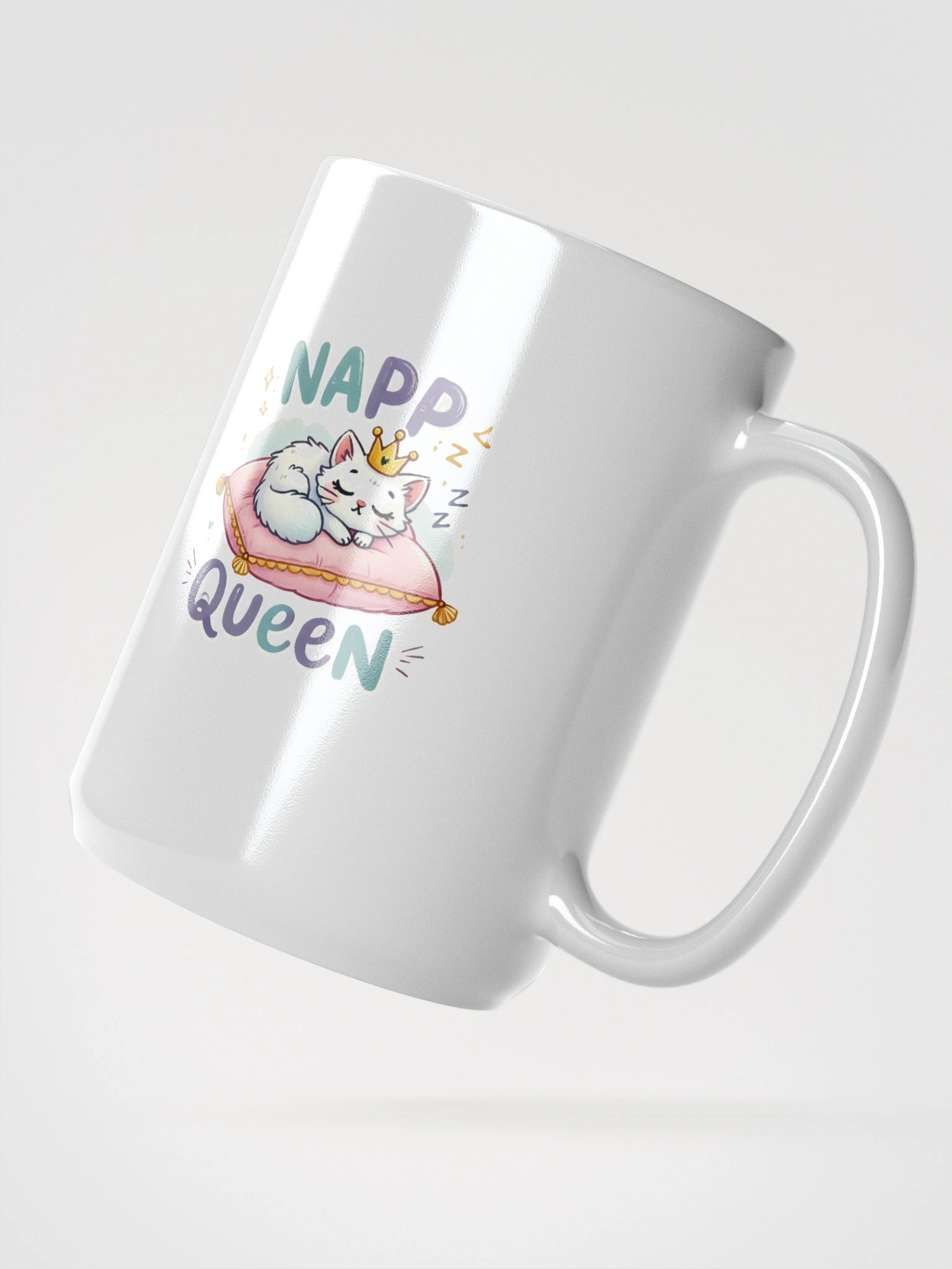 Napping Queen Cat Mug product image (2)