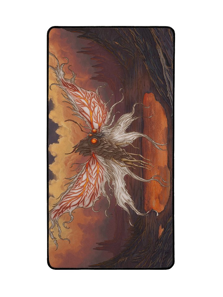 'Moth Insect' Hand Drawn Playmat by DarkSideTokens! product image (2)