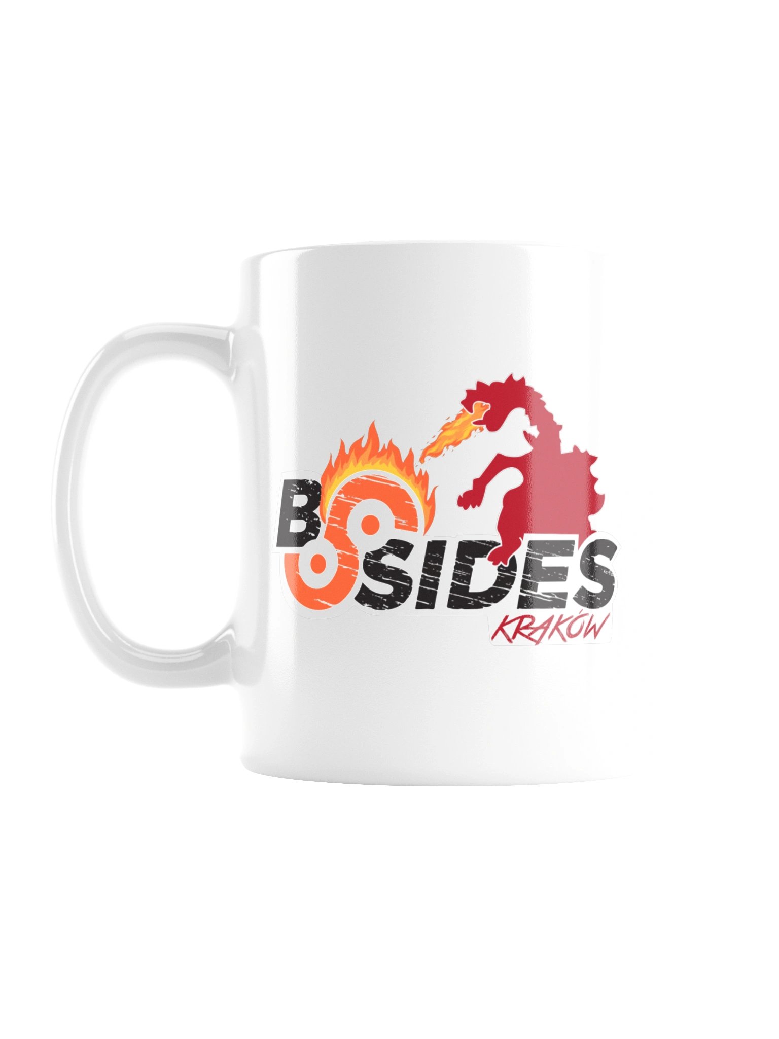 BSides Kraków Classic Logo Mug — White product image (2)