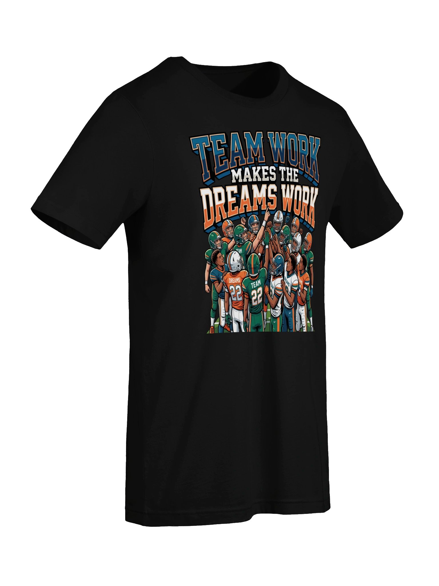 Teamwork makes the Dreams Work Football Statement Tee product image (7)