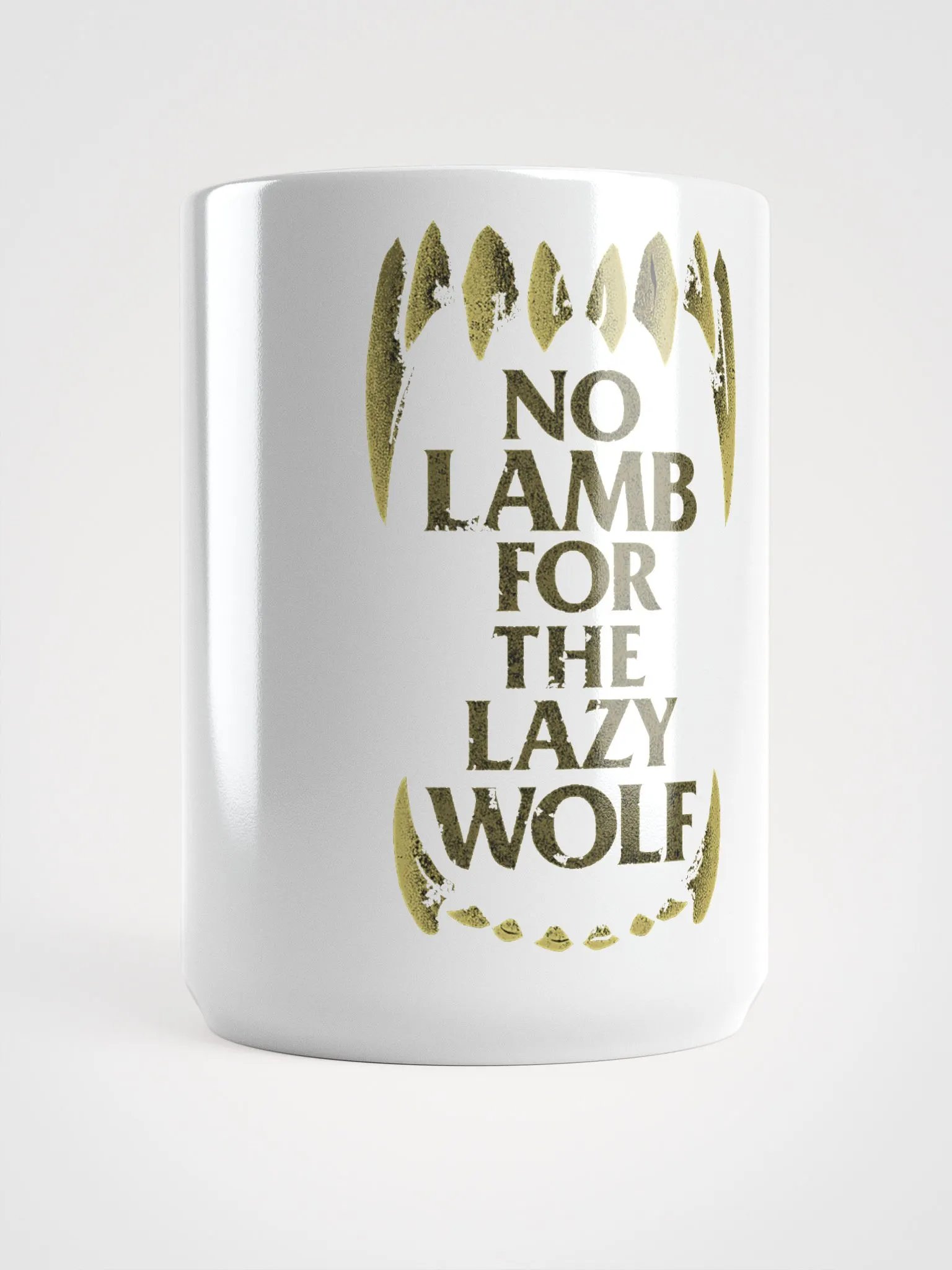 Wolf Wisdom White Glossy Mug product image (1)