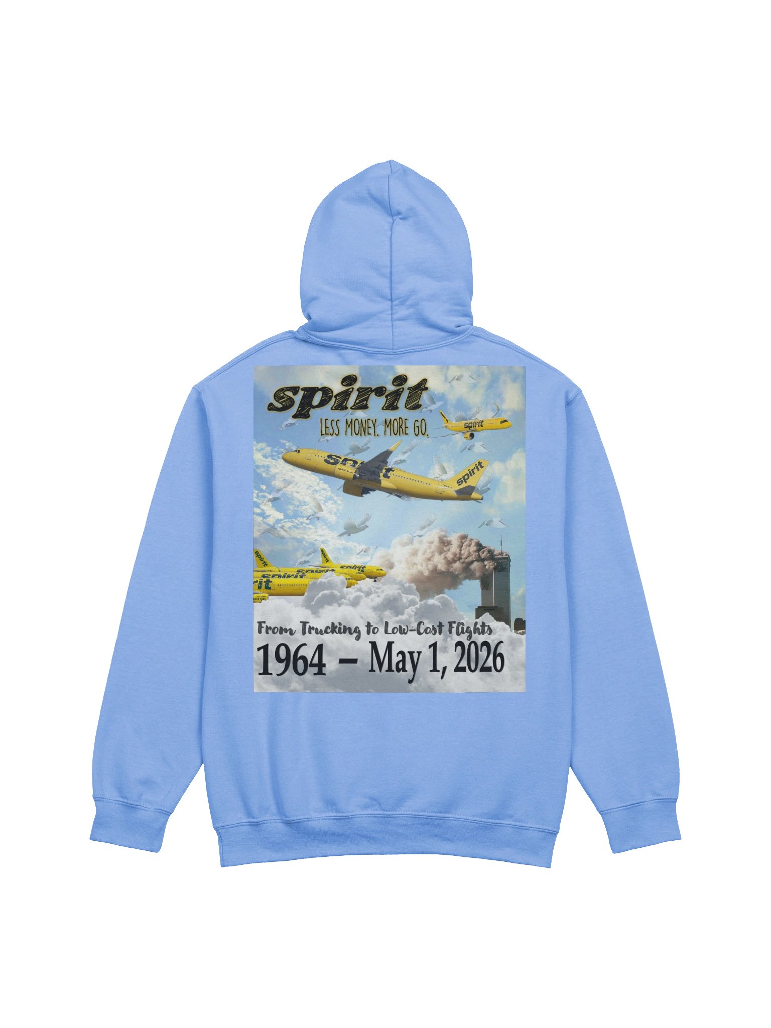 NEVER FORGET SPIRIT AIRLINES 🙏🏾🕊️✨ — HOODIE (LIGHT + FULL) product image (10)