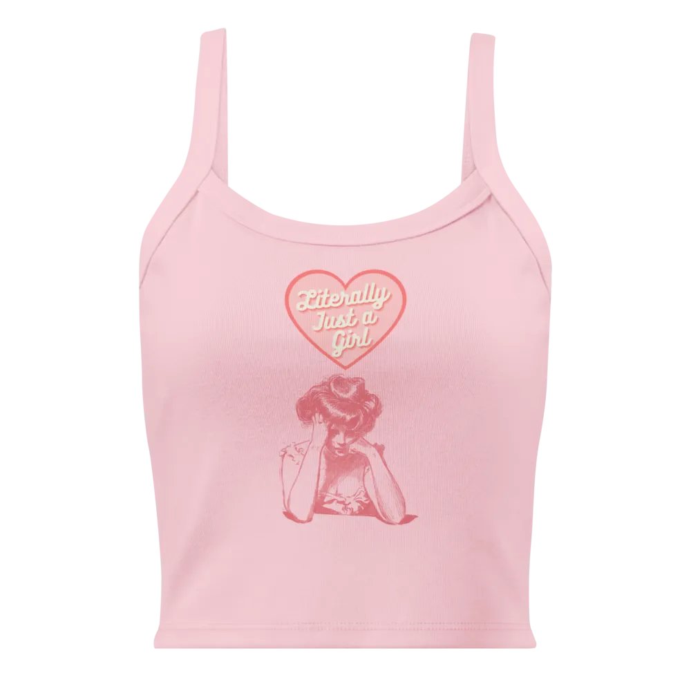 Literally Just a Girl Tank (Pink Print) product image (1)