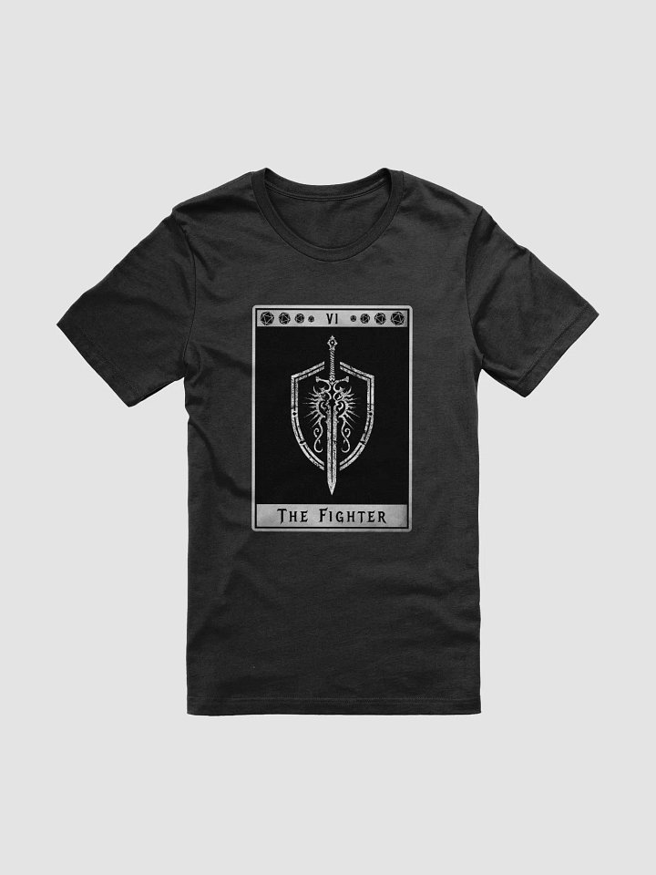 Fighter Shirt, Grunge Tarot-Inspired Roleplaying Class Symbol Tee product image (11)