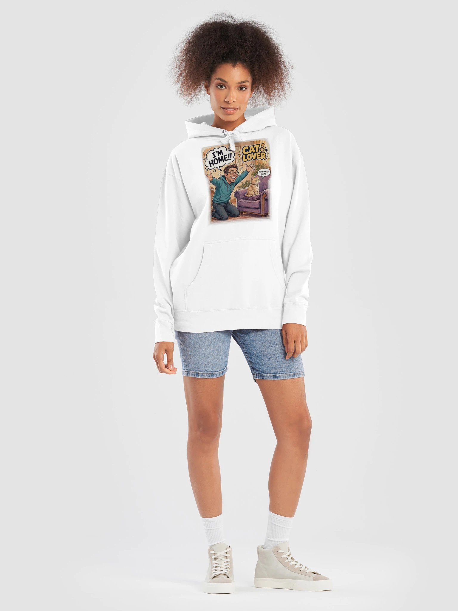 Cat Lover Cotton Heritage Unisex Premium Hoodie product image (13)