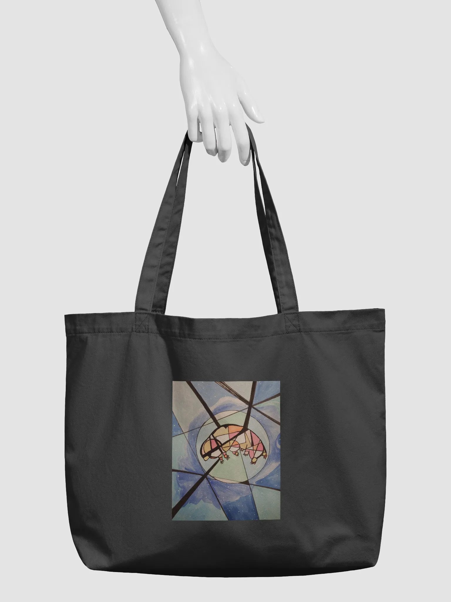 Cubism Painting: The Dream of a Tardigrade Econscious Organic Cotton Tote by Econscious product image (3)