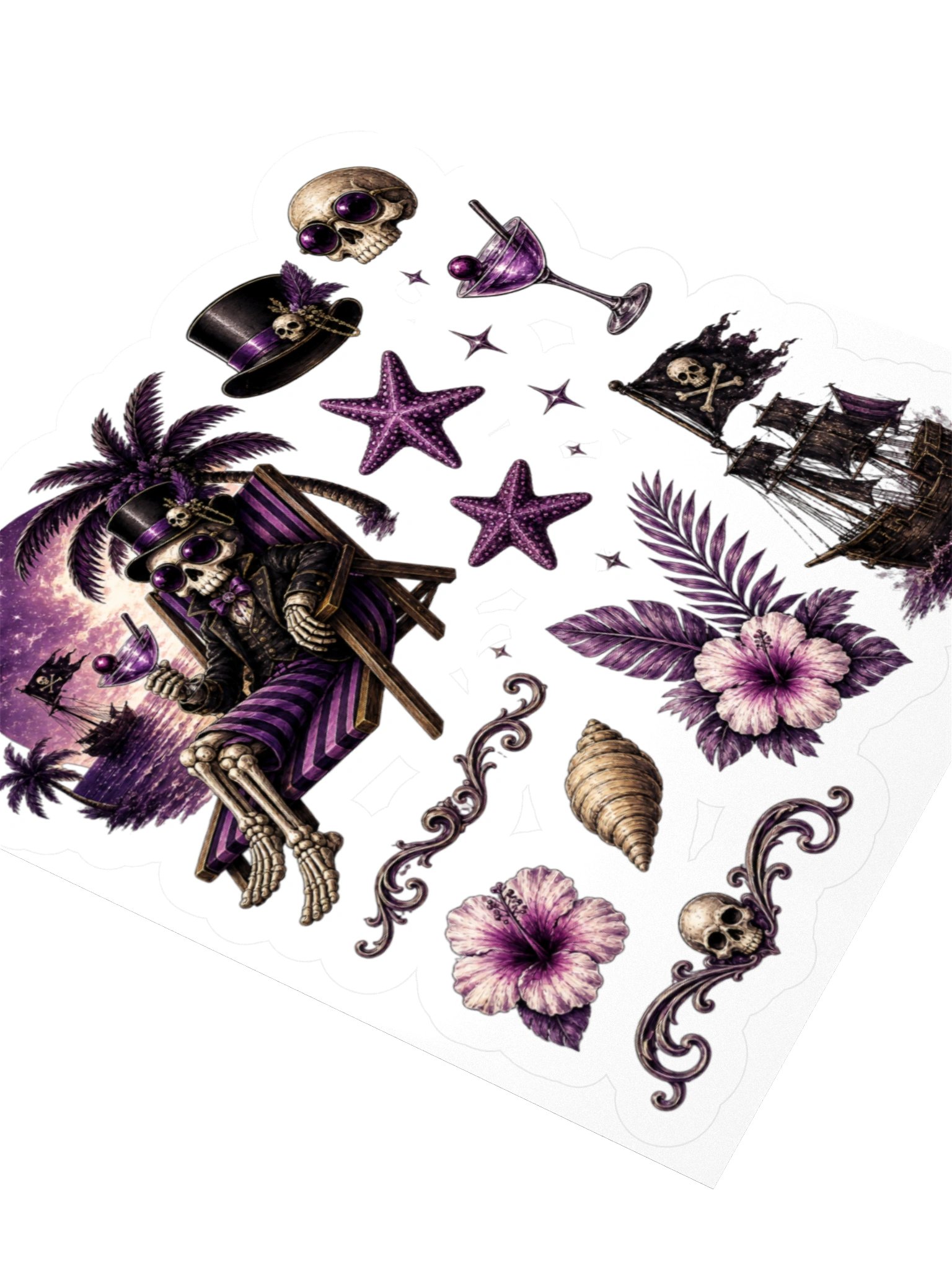 ''Dead Relaxed'' Kiss Cut Stickers product image (2)
